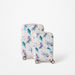 Elle Floral Print Hardcase Luggage Trolley with Retractable Handle and Wheels-Luggage-thumbnail-5