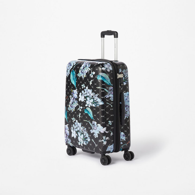 Elle Printed Hardcase Luggage Trolley Bag with Retractable Handle and Wheels-Luggage-image-1