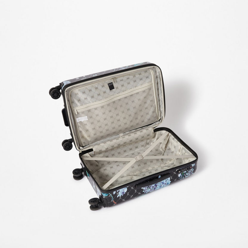 Elle Printed Hardcase Luggage Trolley Bag with Retractable Handle and Wheels-Luggage-image-4