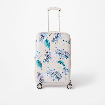 Elle Printed Hardcase Trolley Bag with Retractable Handle and Wheels-Luggage-image-0