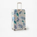 Elle Floral Print Hardcase Trolley Bag with Retractable Handle and Wheels-Luggage-thumbnail-2