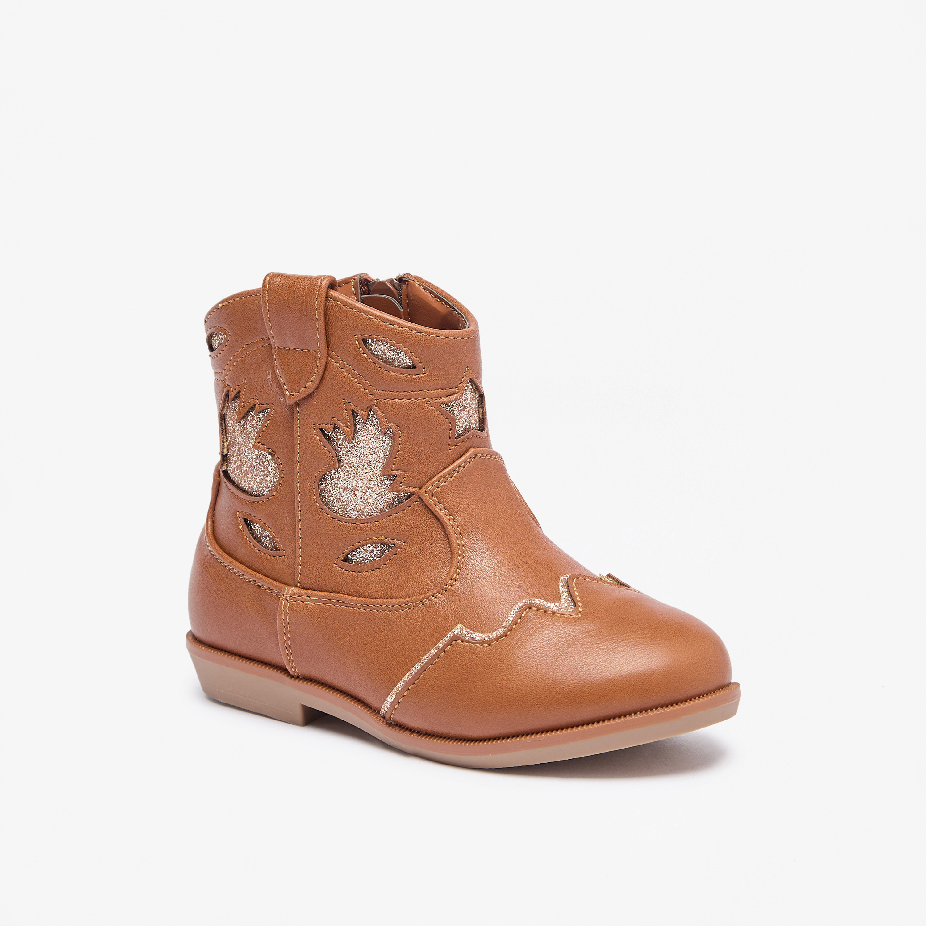 بوت مزيّن بسحّاب إغلاق ورقبة عالية من فلورا بيلا-girls-shoes-boots-image-7