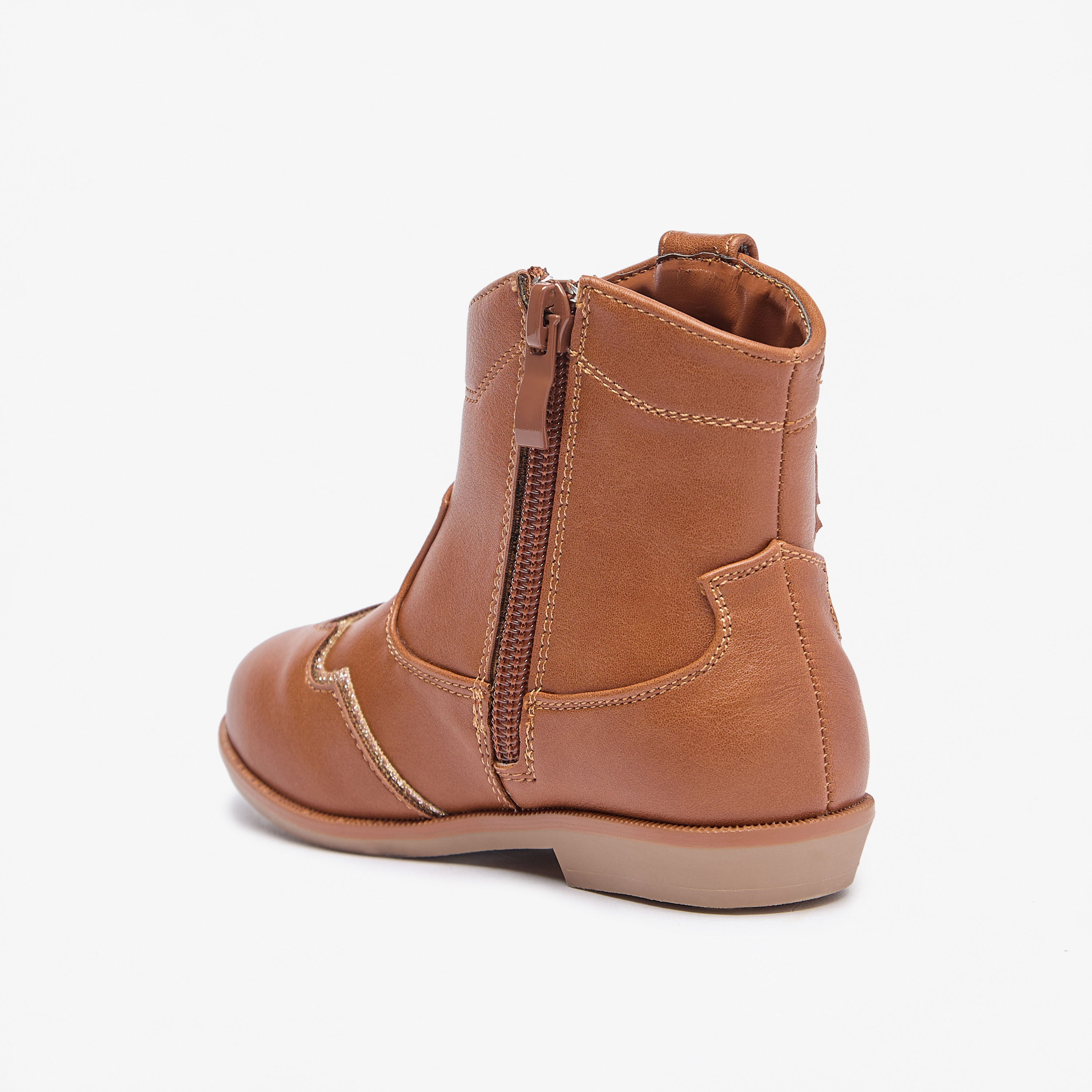 بوت مزيّن بسحّاب إغلاق ورقبة عالية من فلورا بيلا-girls-shoes-boots-image-8