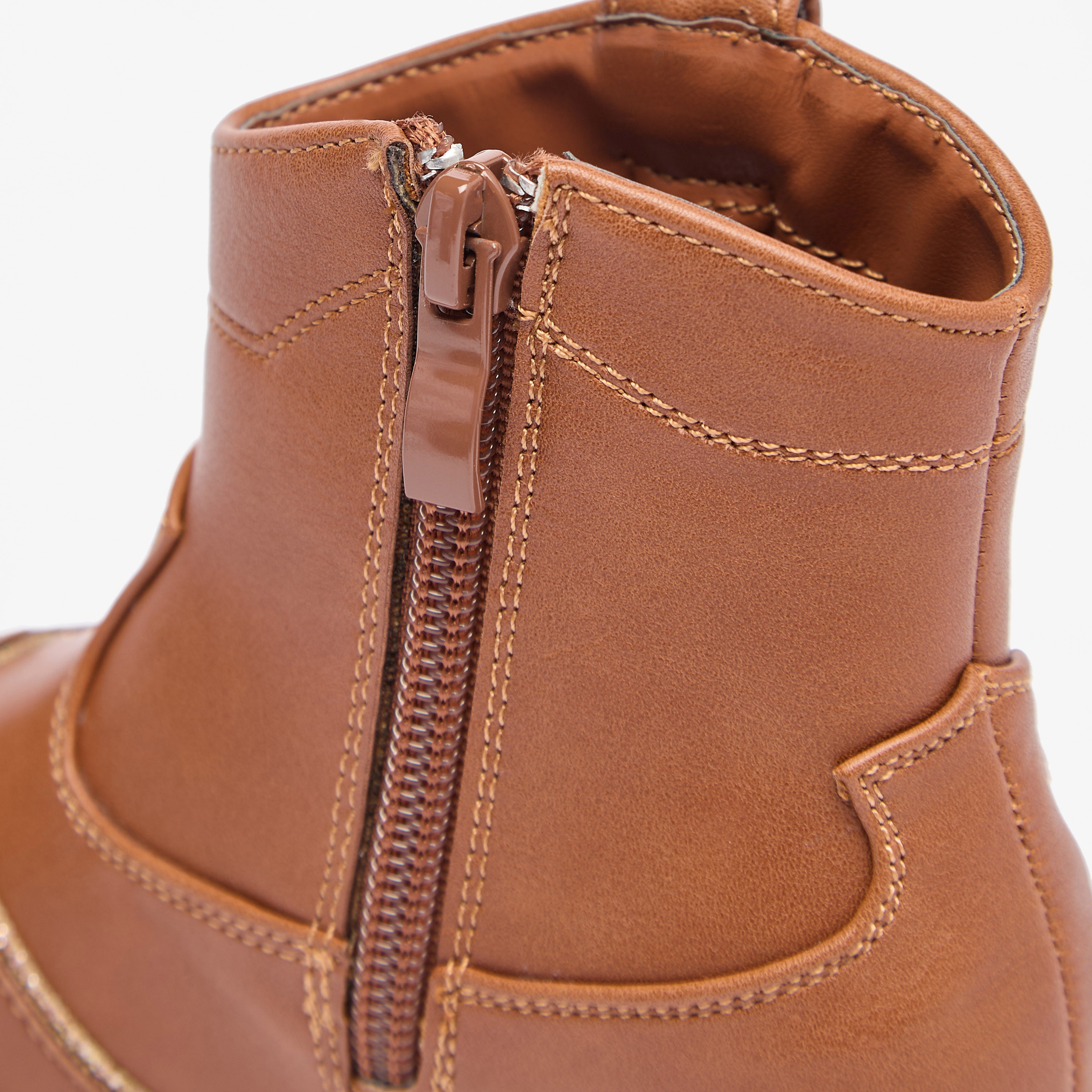 بوت مزيّن بسحّاب إغلاق ورقبة عالية من فلورا بيلا-girls-shoes-boots-image-10