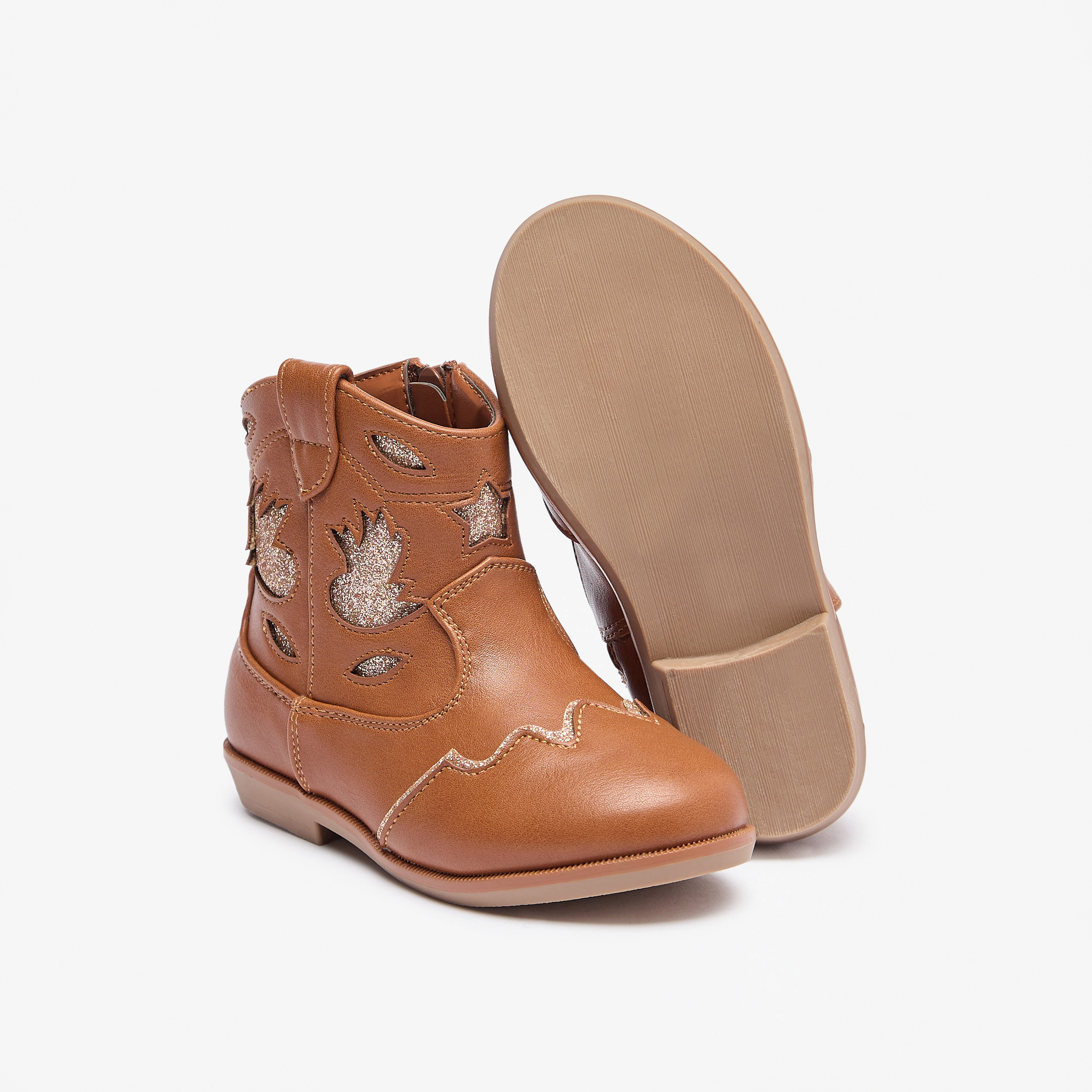 بوت مزيّن بسحّاب إغلاق ورقبة عالية من فلورا بيلا-girls-shoes-boots-image-11