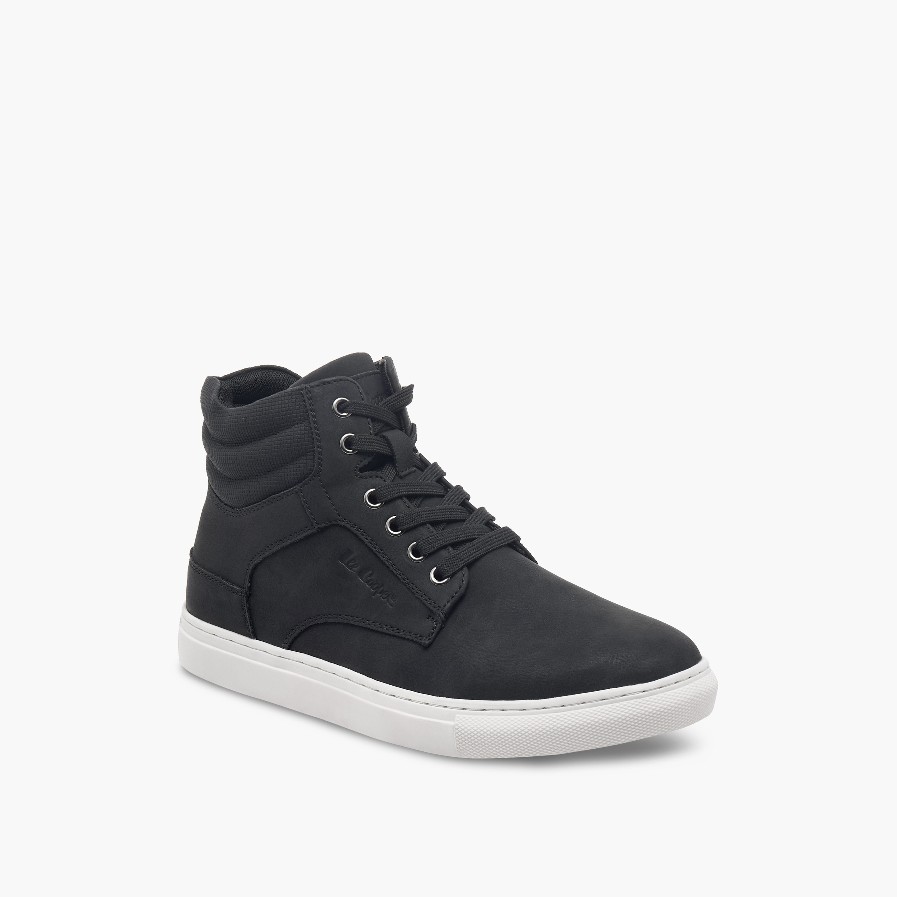 حذاء سنيكرز سادة بسحاب إغلاق للرجال من لي كوبر-men-shoes-sneakers-image-2