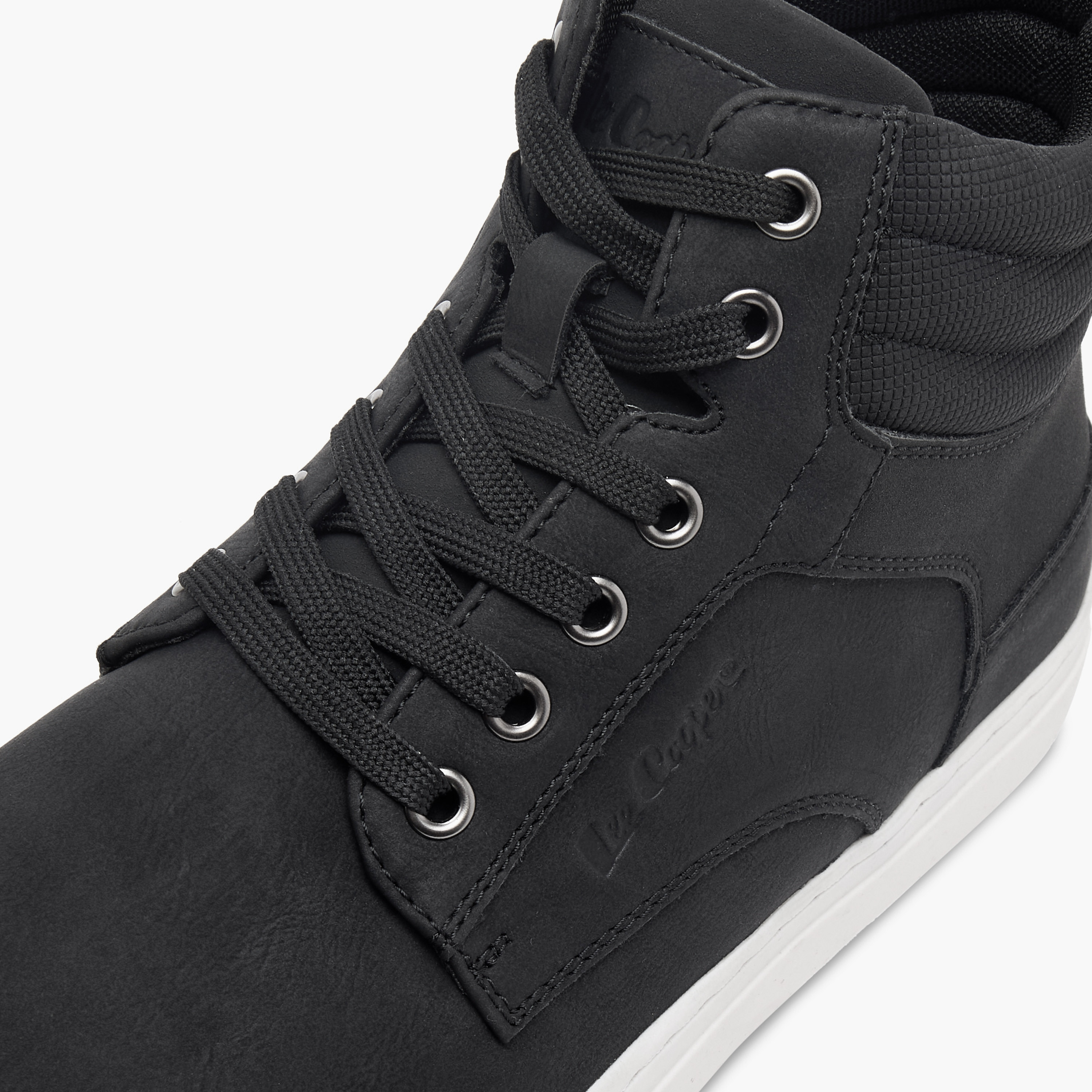 حذاء سنيكرز سادة بسحاب إغلاق للرجال من لي كوبر-men-shoes-sneakers-image-4