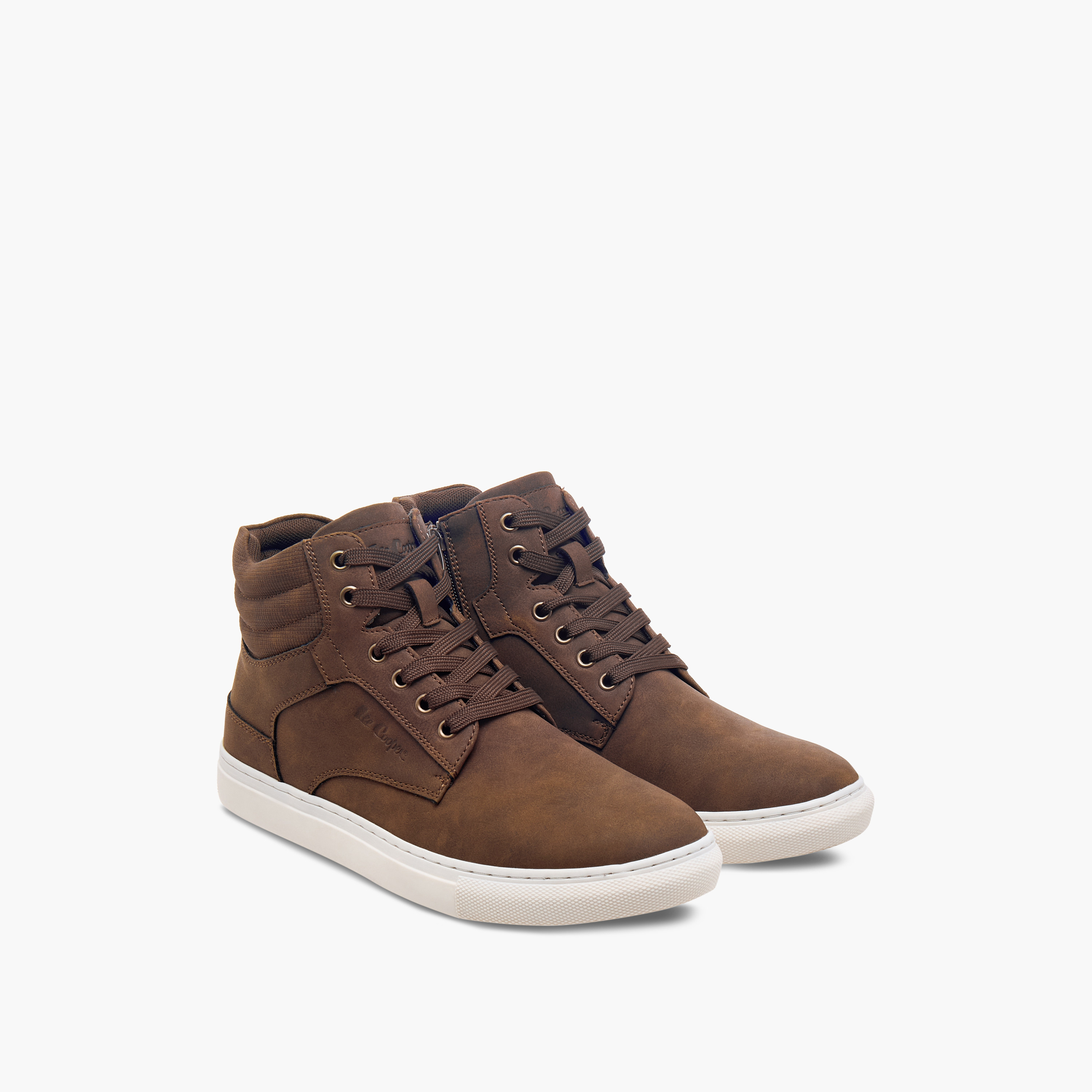 حذاء سنيكرز سادة بسحاب إغلاق للرجال من لي كوبر-men-shoes-sneakers-image-6