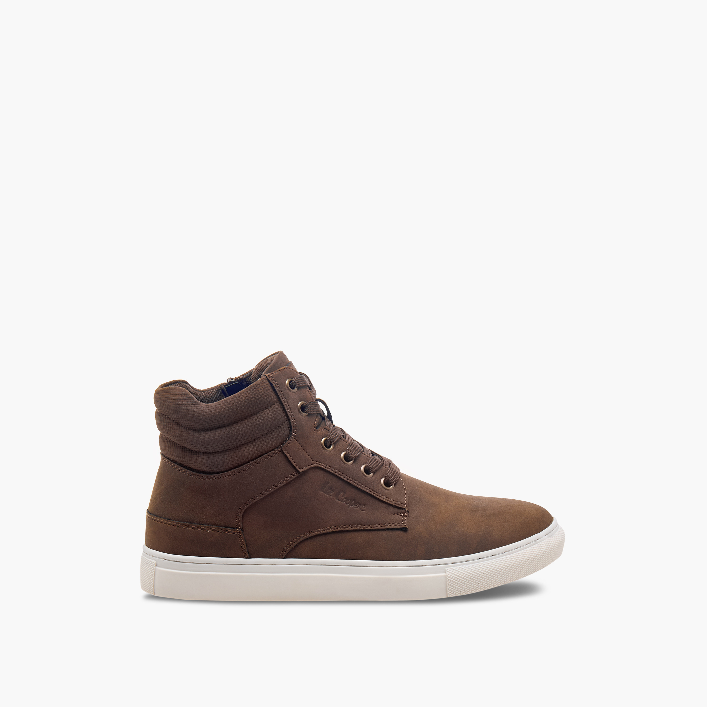 حذاء سنيكرز سادة بسحاب إغلاق للرجال من لي كوبر-men-shoes-sneakers-image-3