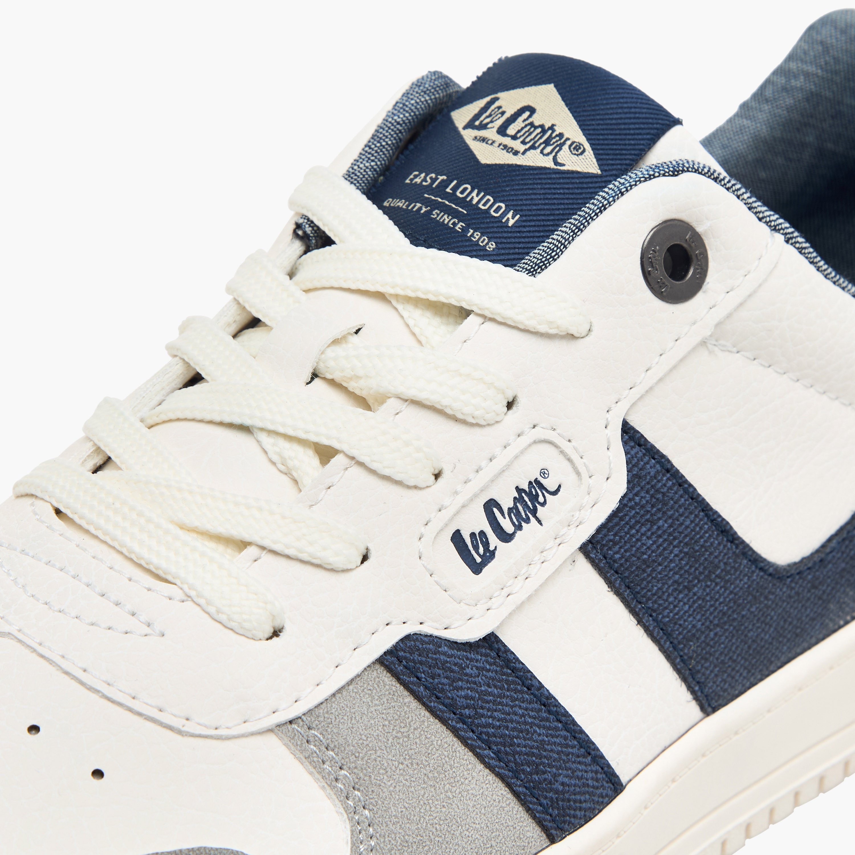 Lee Cooper Men's Panelled Lace-Up Ortholite Ankle Sneakers-men-shoes-sneakers-image-4