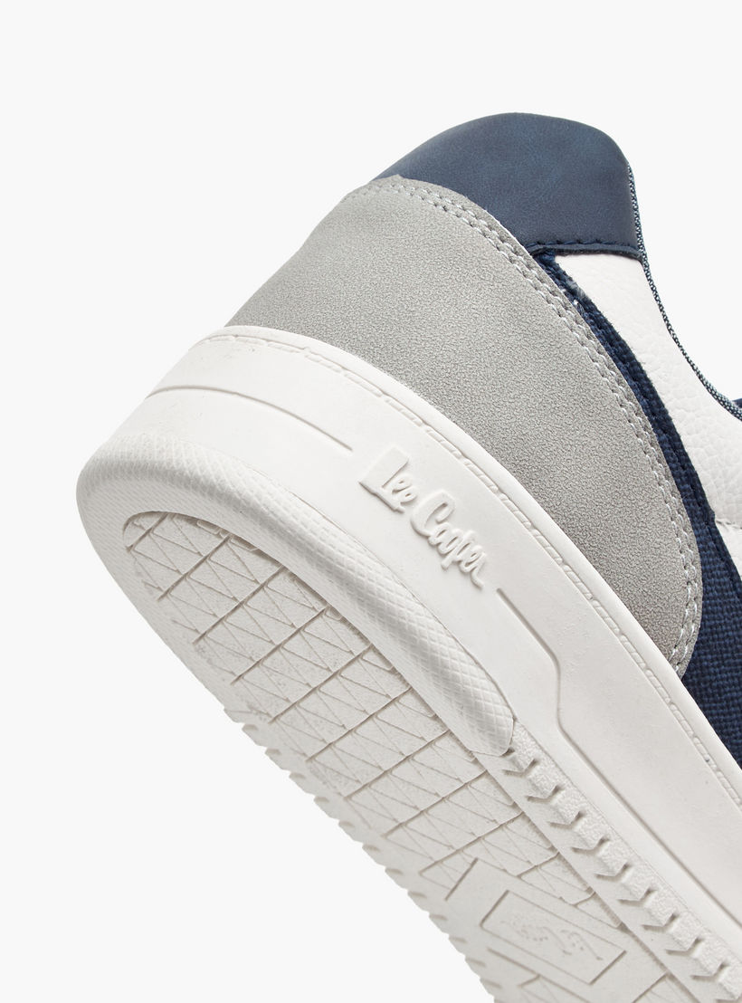 Lee Cooper Men's Panelled Lace-Up Ortholite Ankle Sneakers-men-shoes-sneakers-image-5