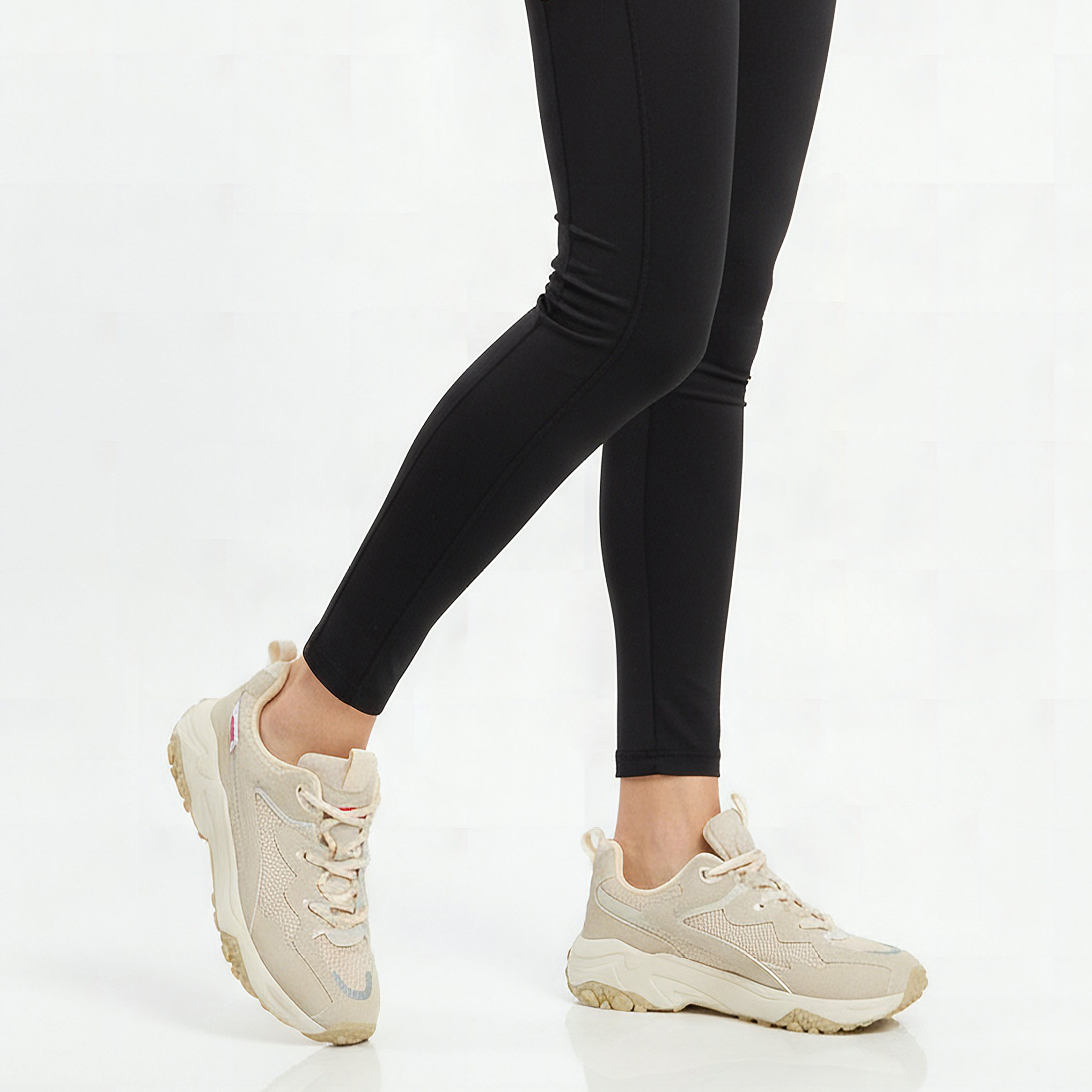 Lee Cooper Women Panelled Lace-Up Ankle Sneakers-women-shoes-sneakers-image-2