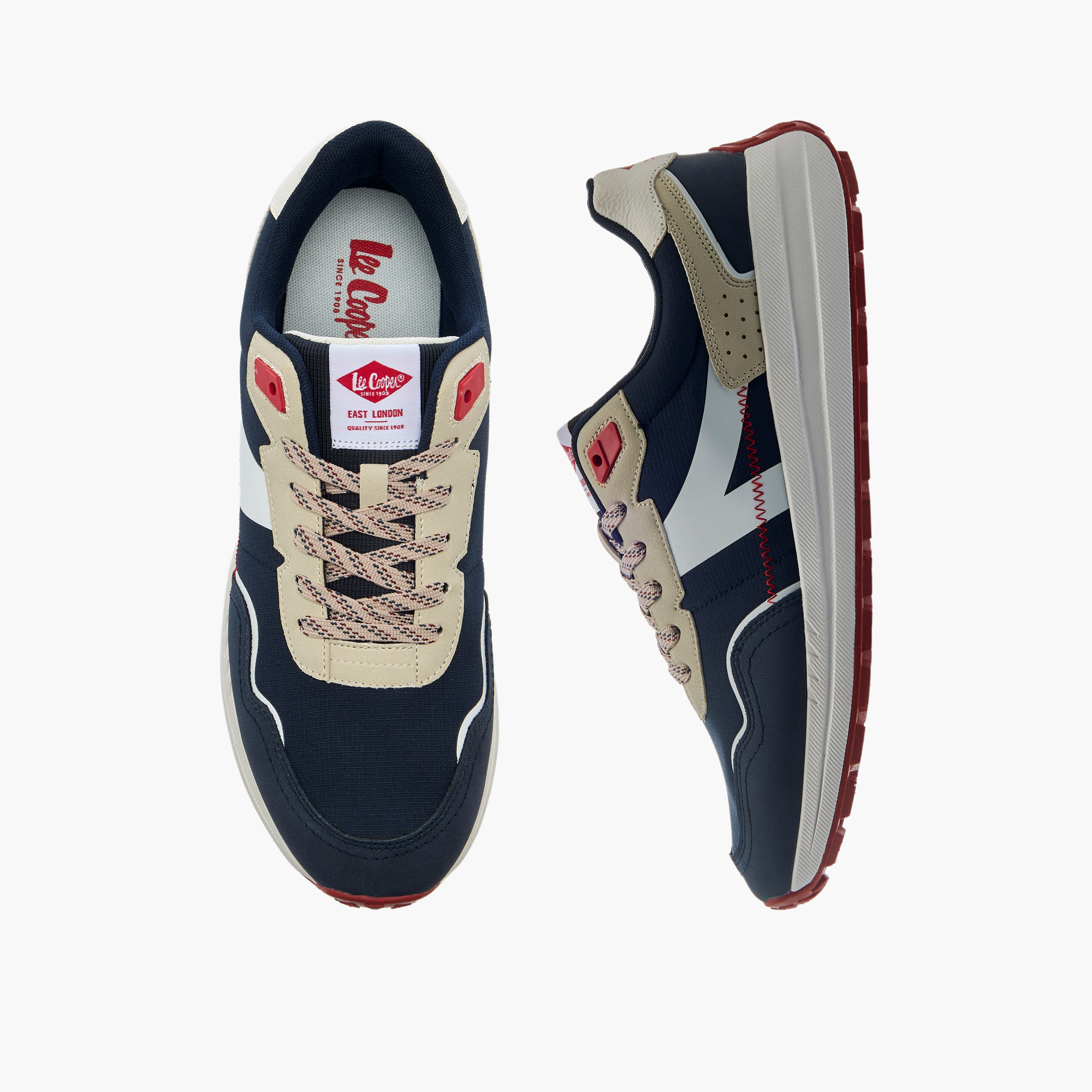 حذاء سنيكرز بطول الكاحل ورباط إغلاق للرجال من لي كوبر-men-shoes-sneakers-image-1