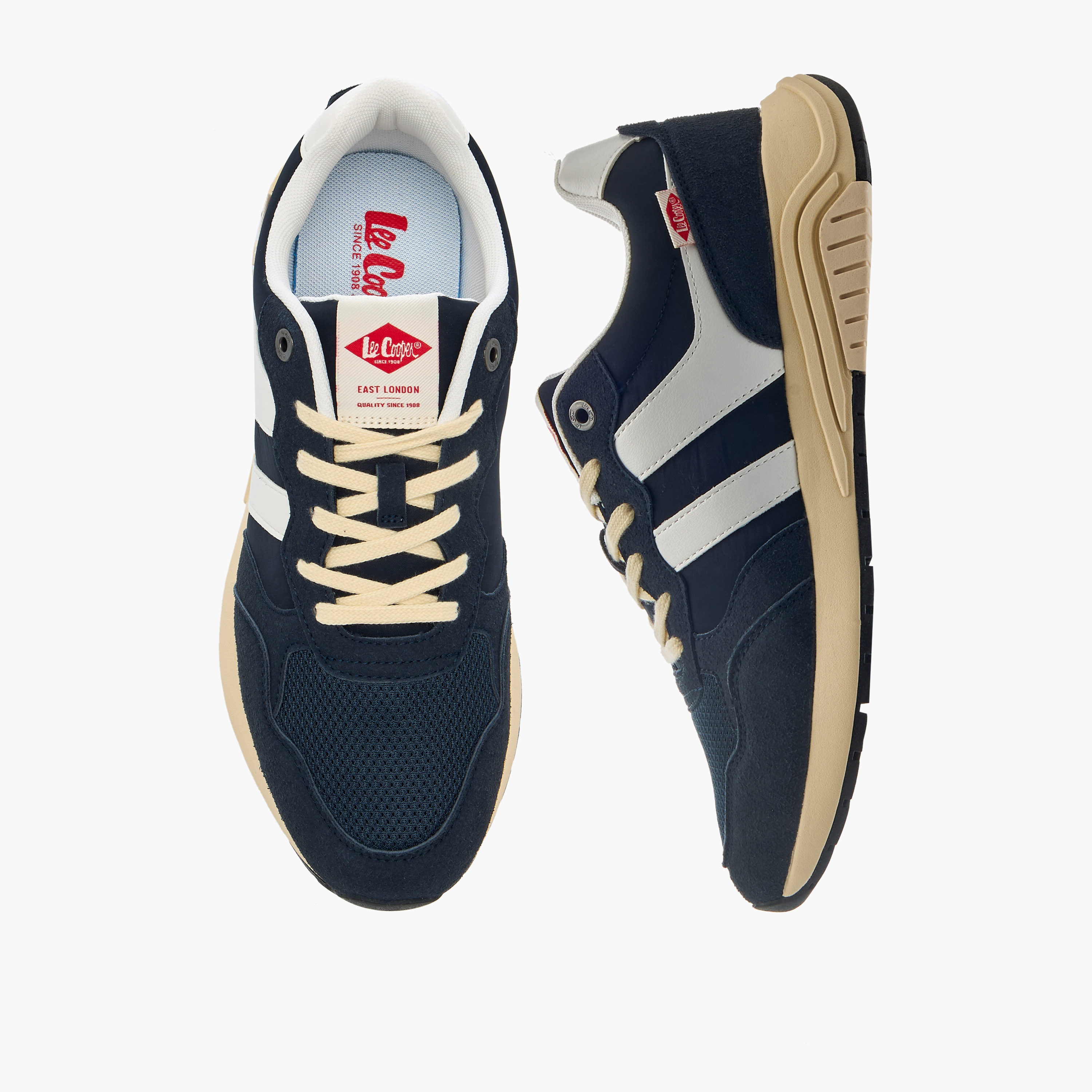 حذاء سنيكرز بطول الكاحل برباط إغلاق للرجال من لي كوبر-men-shoes-sneakers-image-1