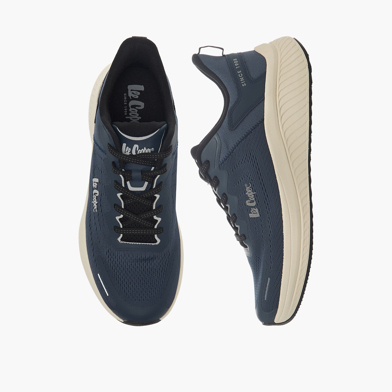 Lee Cooper Men Textured Lace-Up Ankle Sneakers-men-shoes-sneakers-image-1