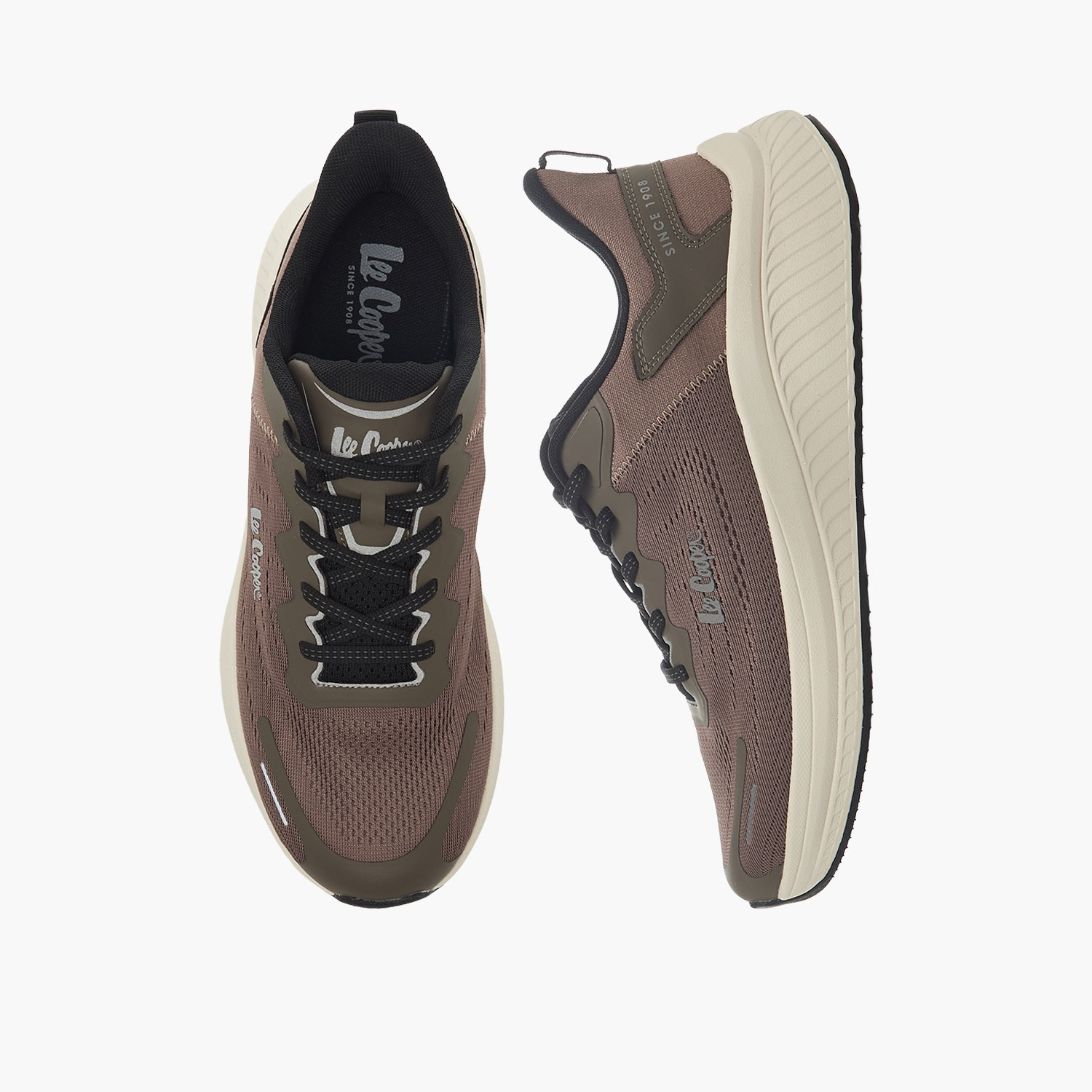 Lee Cooper Men Textured Lace-Up Ankle Sneakers-men-shoes-sneakers-image-1