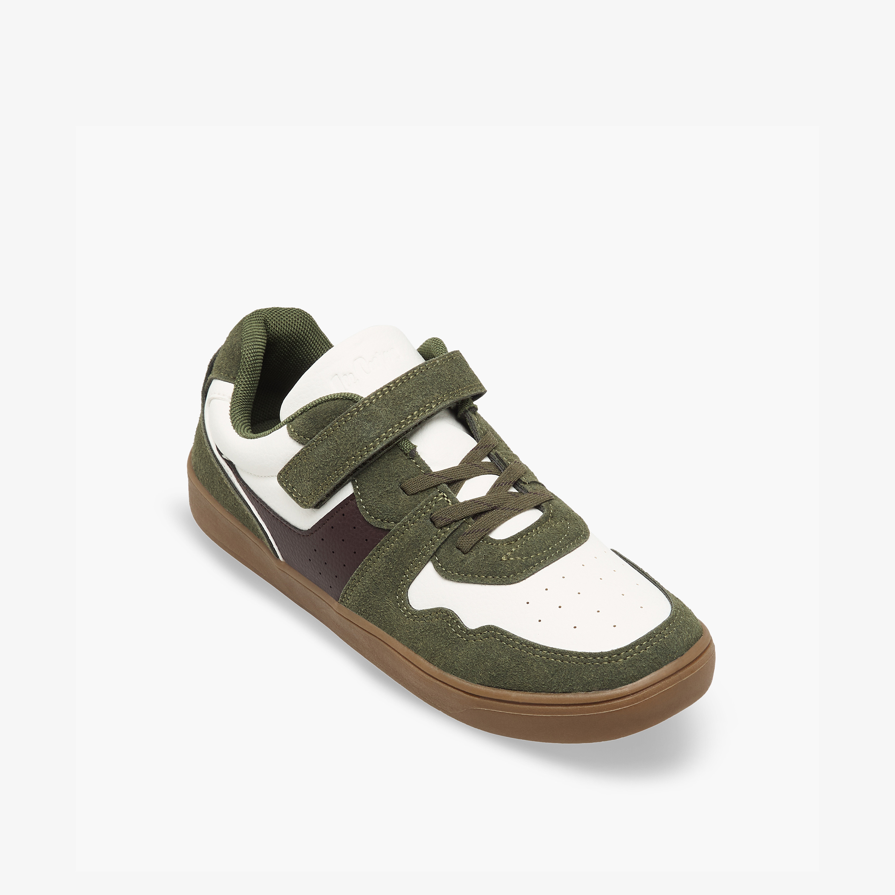 Lee Cooper Boys Panelled Hook & Loop Ankle Sneakers-boys-shoes-sneakers-image-2