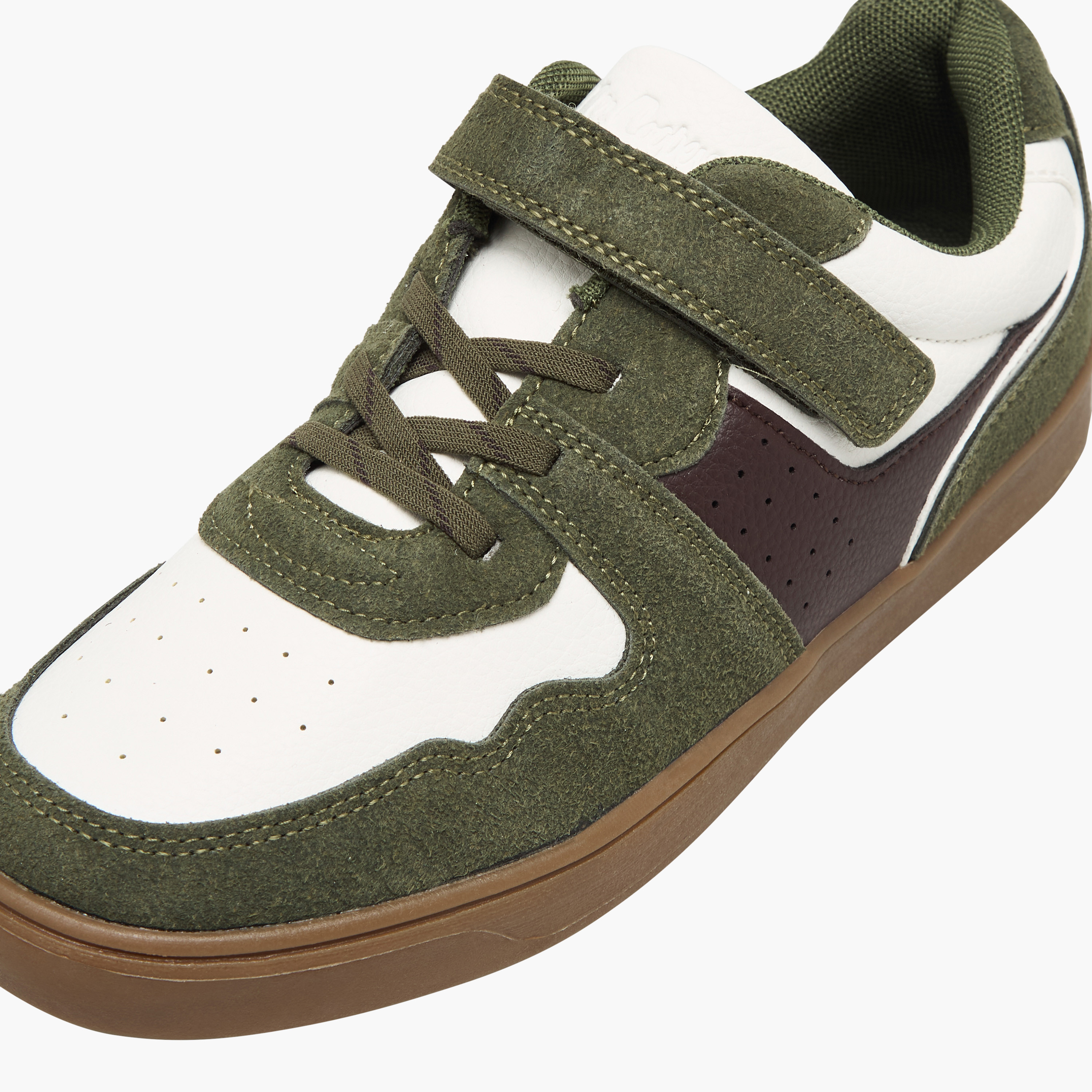 Lee Cooper Boys Panelled Hook & Loop Ankle Sneakers-boys-shoes-sneakers-image-4