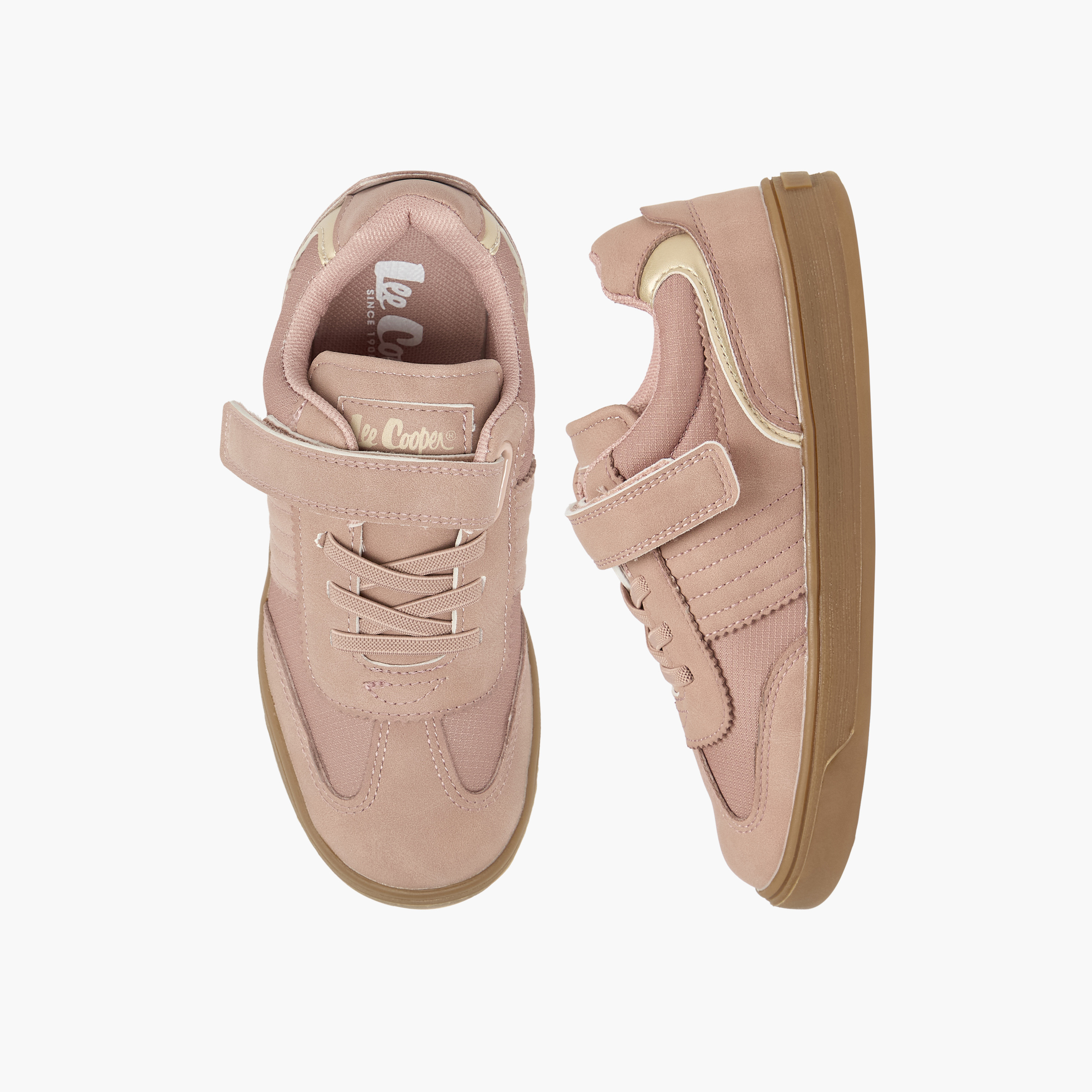 Lee Cooper Girls Panelled Hook & Loop Ankle Sneakers-girls-shoes-sneakers-image-1