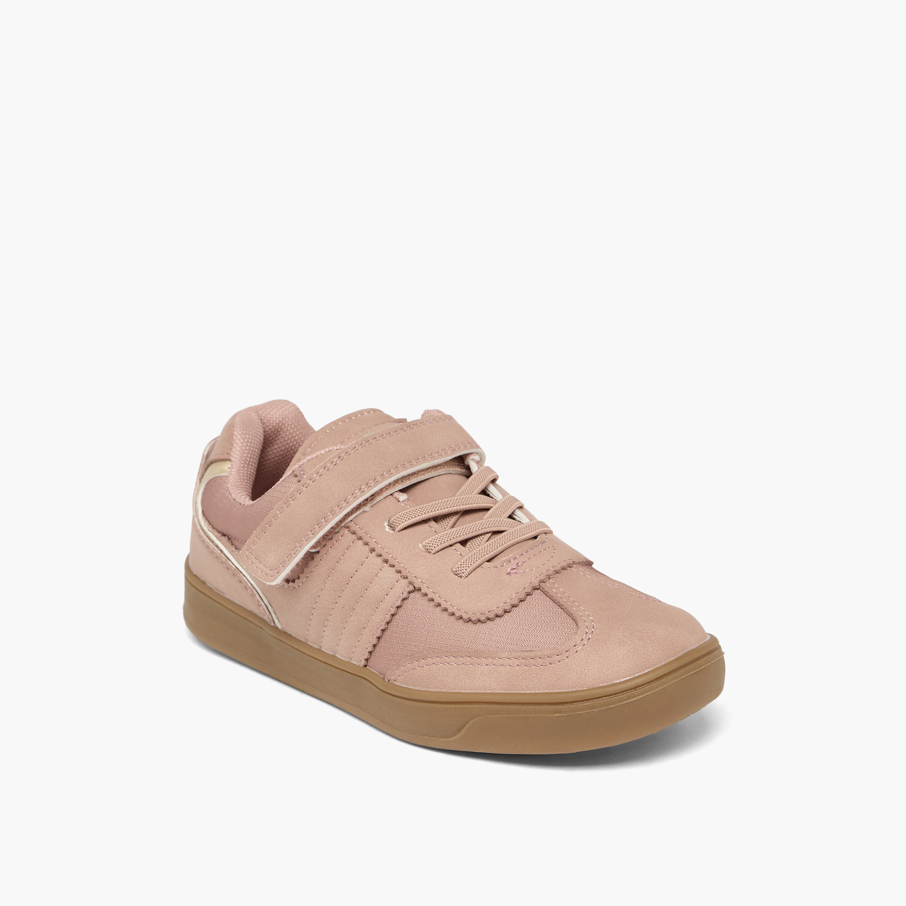 Lee Cooper Girls Panelled Hook & Loop Ankle Sneakers-girls-shoes-sneakers-image-2