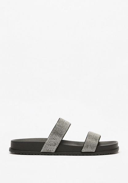 Missy Embellished Slip-On Slide Sandals-Women%27s Flat Sandals-image-0