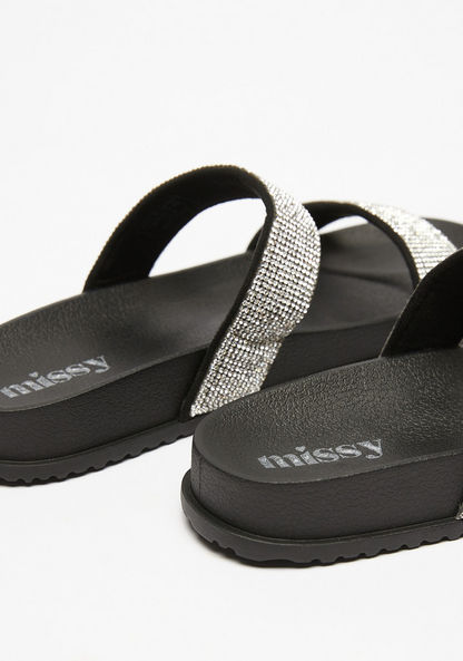 Missy Embellished Slip-On Slide Sandals-Women%27s Flat Sandals-image-3