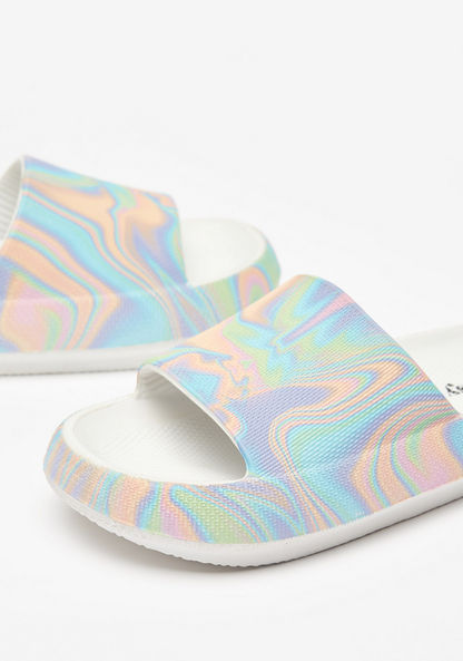 Missy Tie-Dye Print Slide Slippers