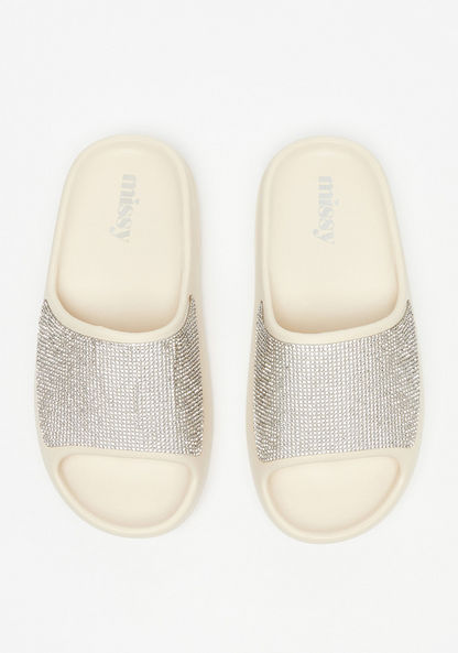 Missy Embellished Slip-On Slide Sandals-Comfort-image-0