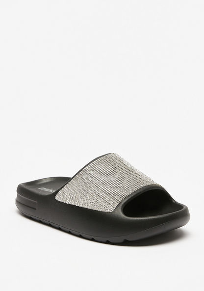 Missy Embellished Slip-On Slide Sandals