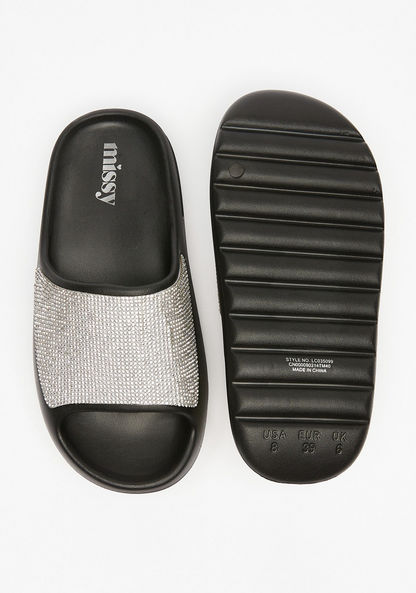 Missy Embellished Slip-On Slide Sandals