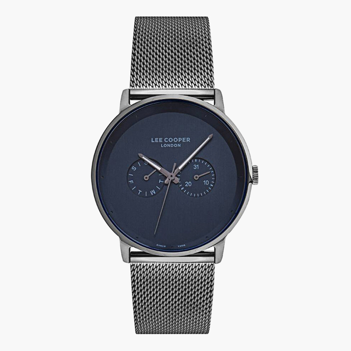 Lee Cooper Men's Silver Analog Metal Strap Watch LC07093090-men-watchesandjewellery-watches-image-1