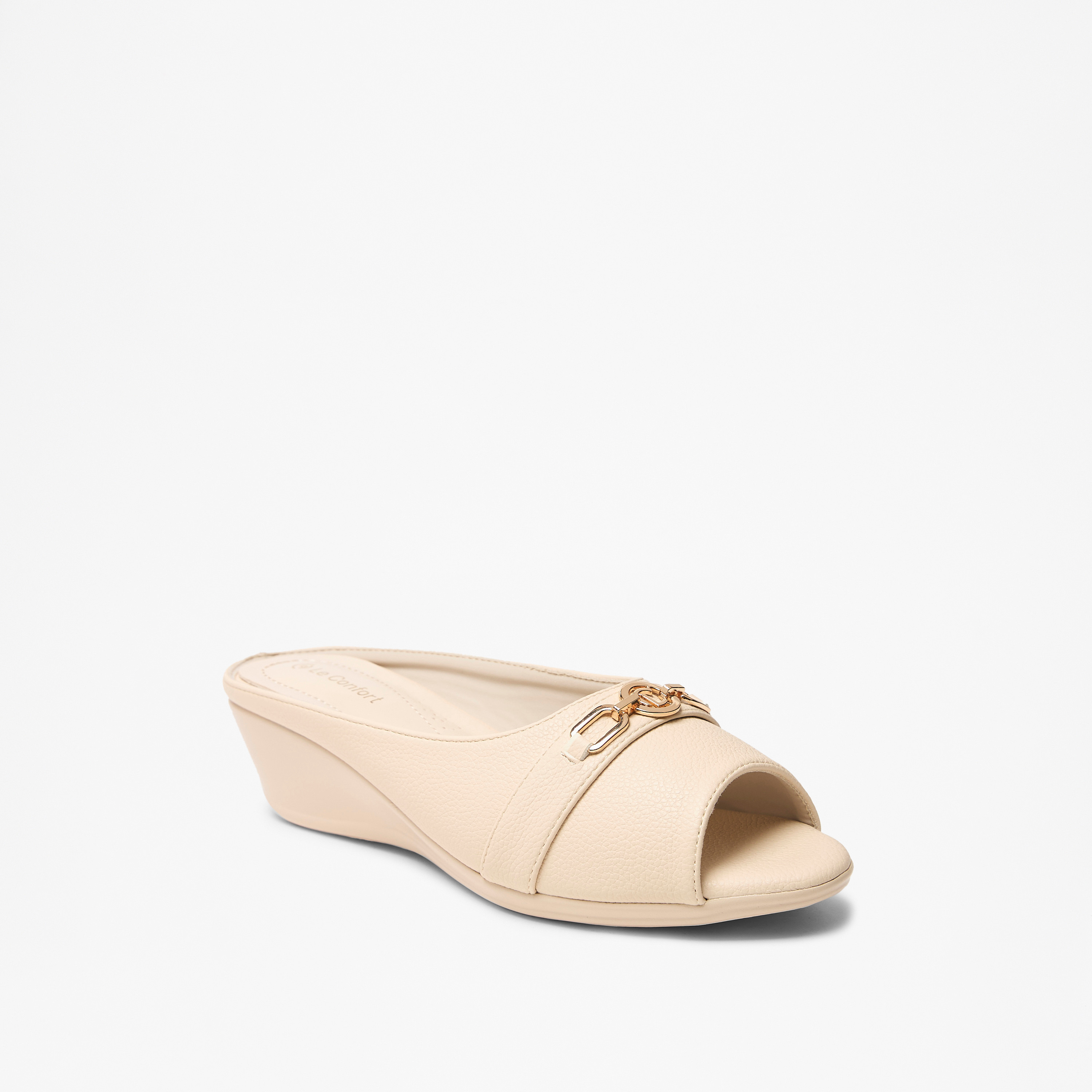 Mule shops wedges slip on