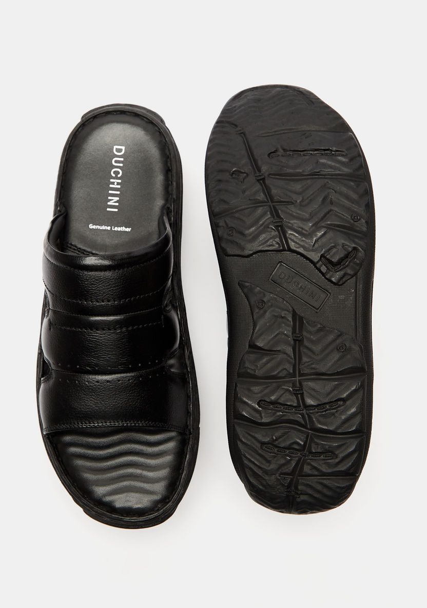 Duchini Men's Solid Slip-On Cross Strap Sandals-Men%27s Sandals-image-4
