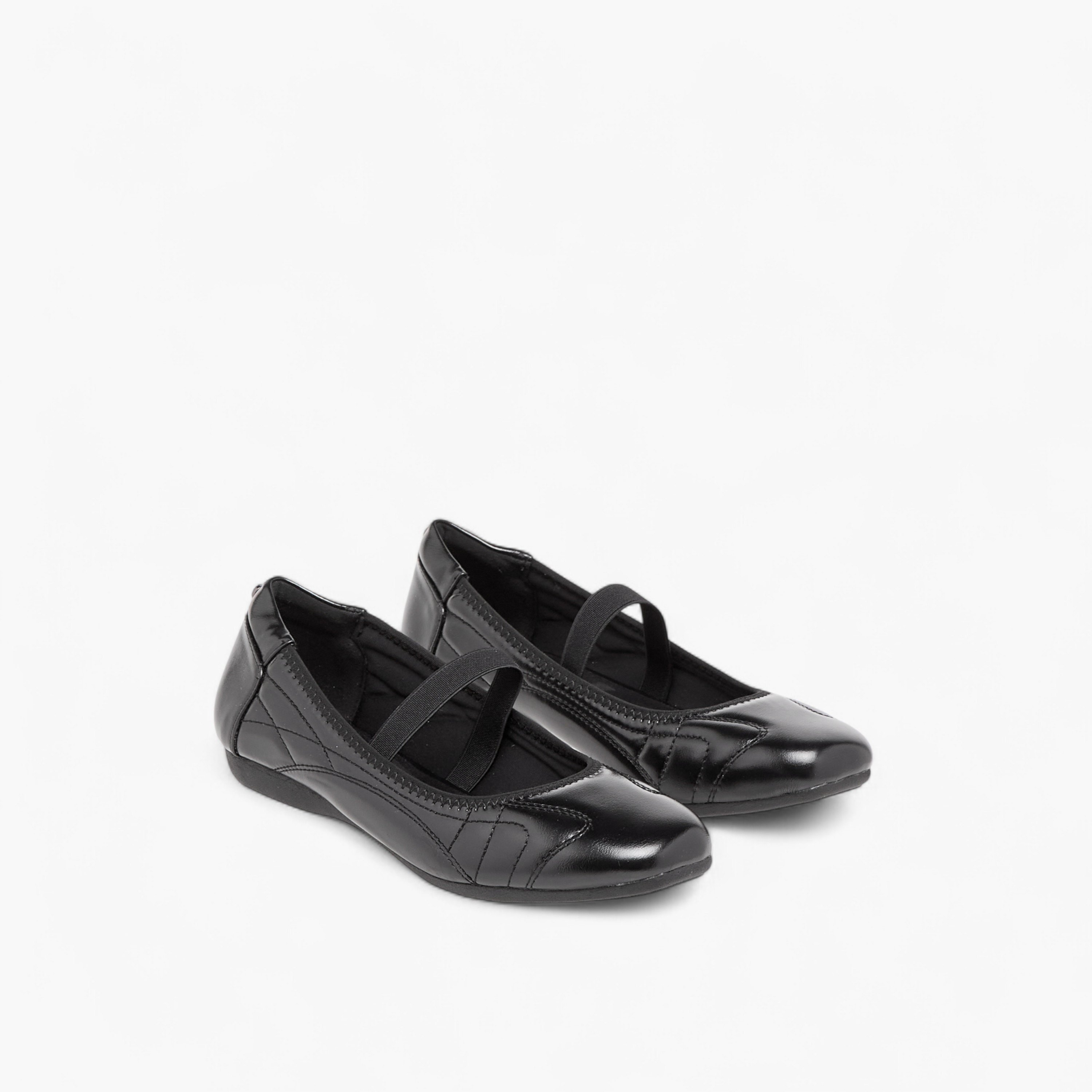 حذاء باليرينا بارز الملمس بحزام مطاطي للنساء من سيليست-women-shoes-ballerinas-image-1