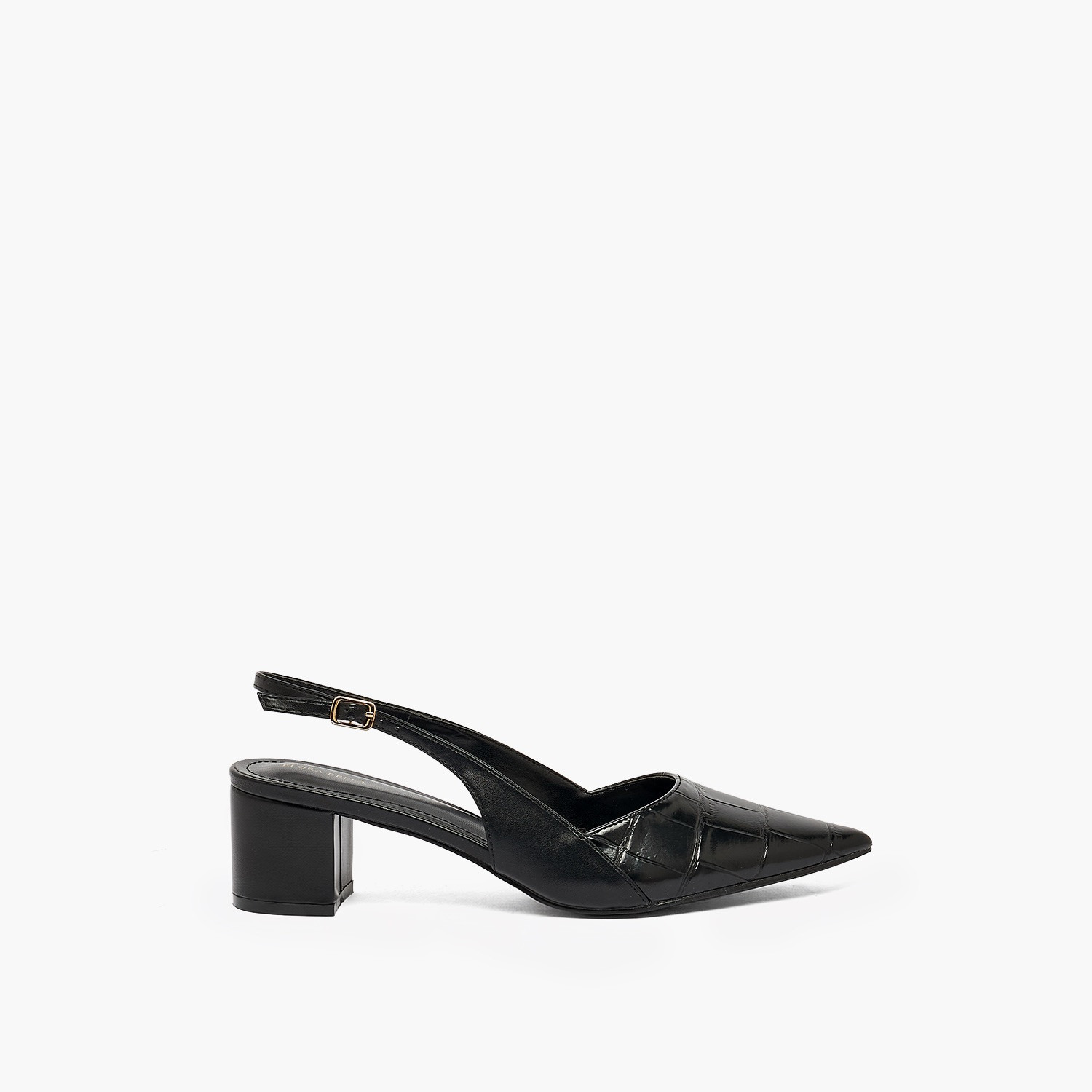 حذاء بارز الملمس بكعب سميك للنساء من فلورا بيلا من شو إكسبريس-women-shoes-heels-image-3