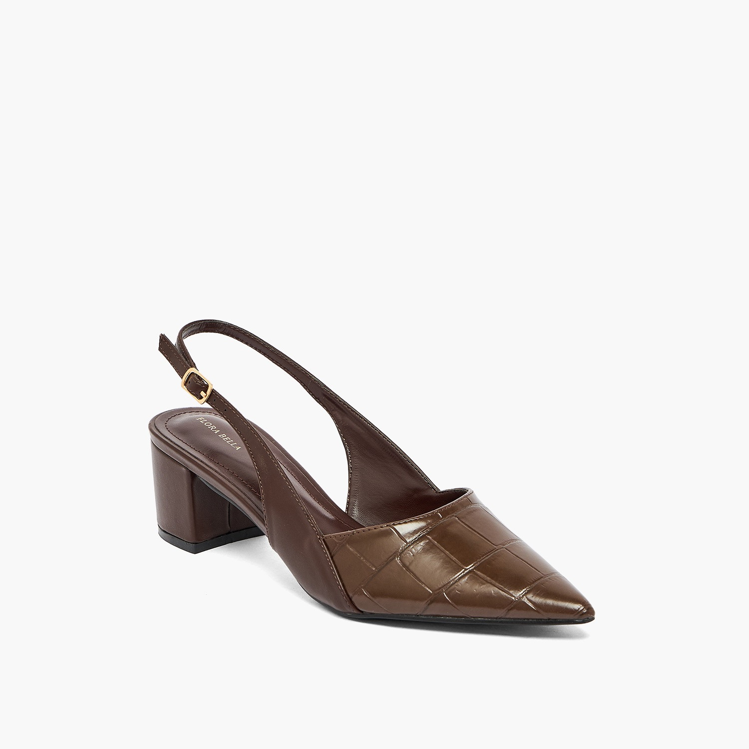 Flora Bella by Shoexpress Women Textured Block Heel Pumps-women-shoes-heels-image-2