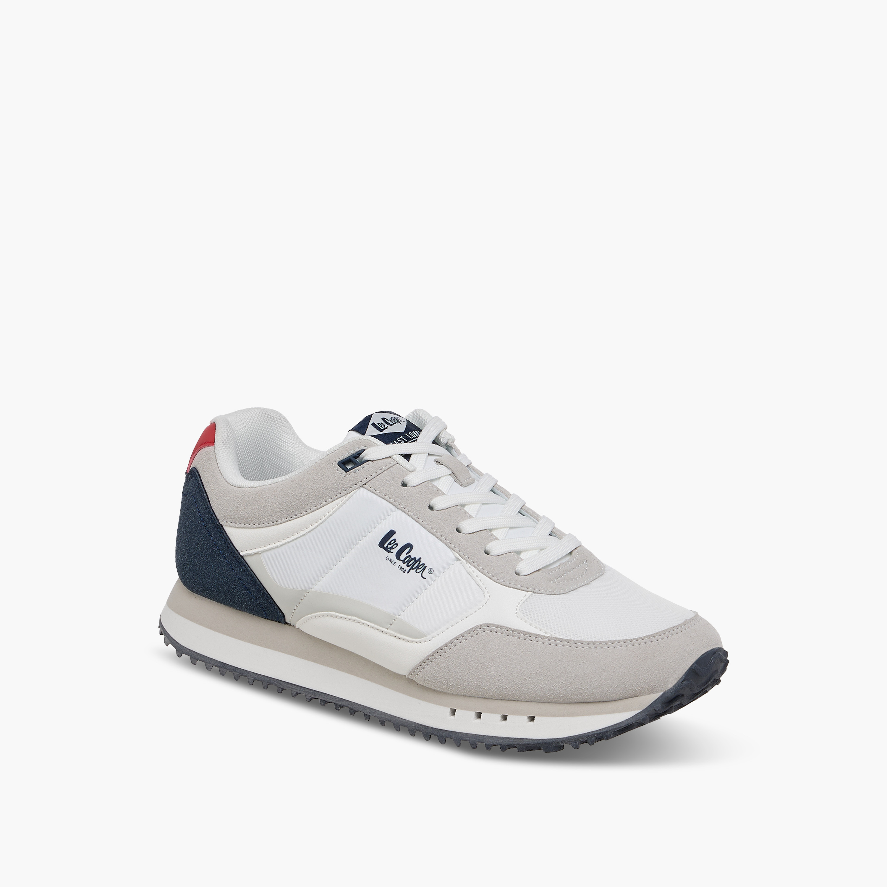 Lee Cooper Men's Panelled Lace-Up Sneakers-men-shoes-sneakers-image-2