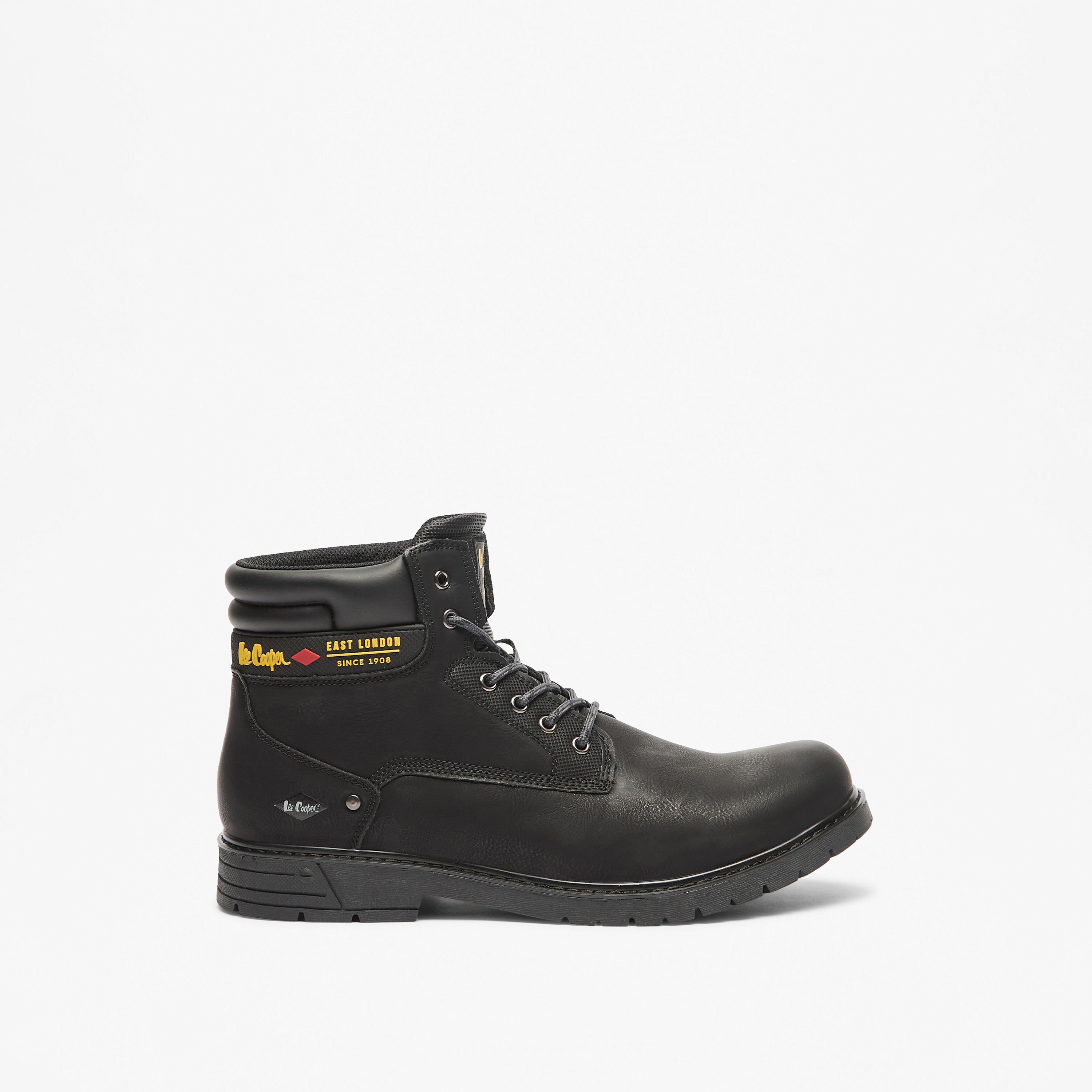 Lee Cooper Men's Logo Detail Chukka Boots with Lace-Up Closure-men-shoes-boots-image-3