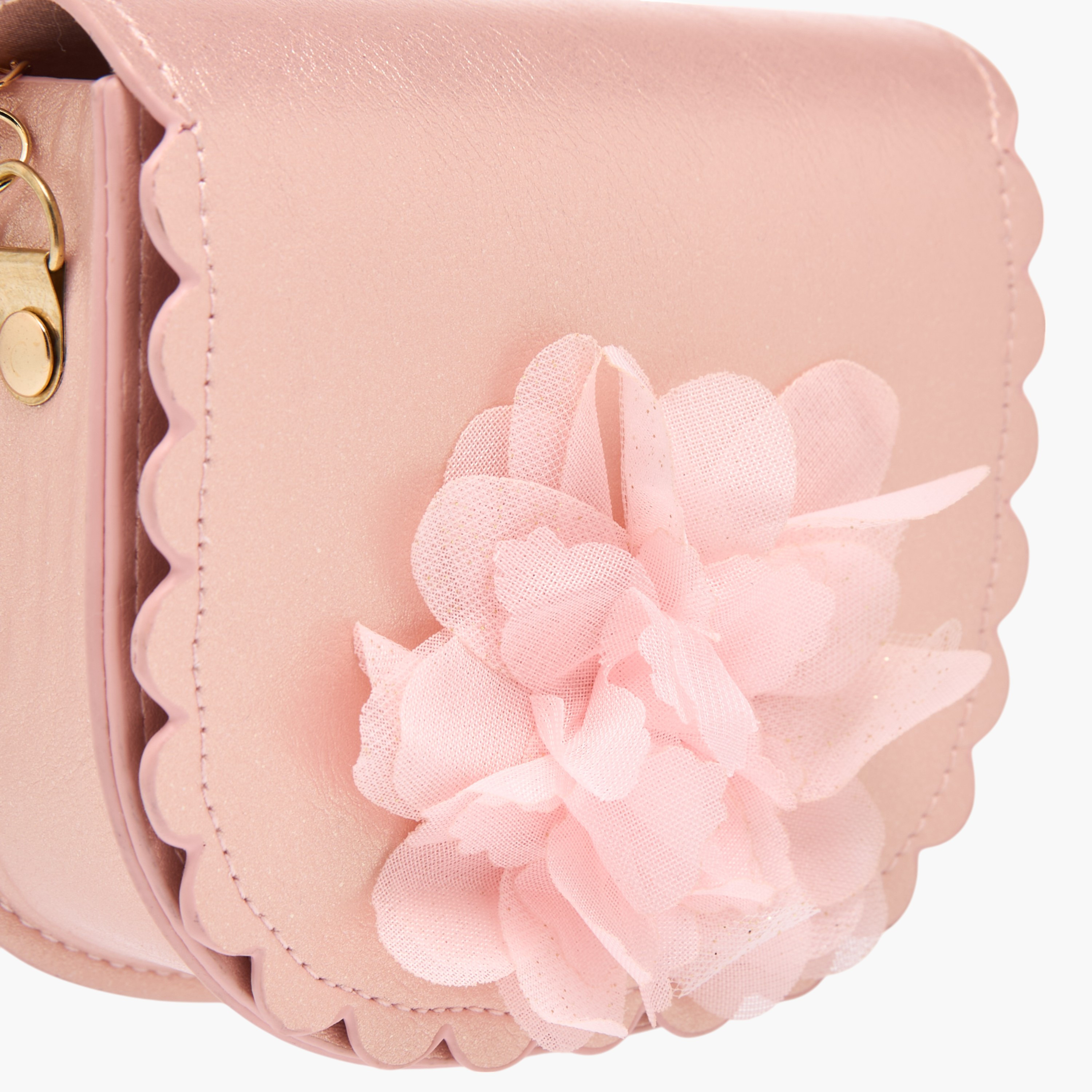 شنطة بحزام وزر إغلاق مغناطيسي وزخارف من فلورا بيلا-girls-accessories-bags-image-4