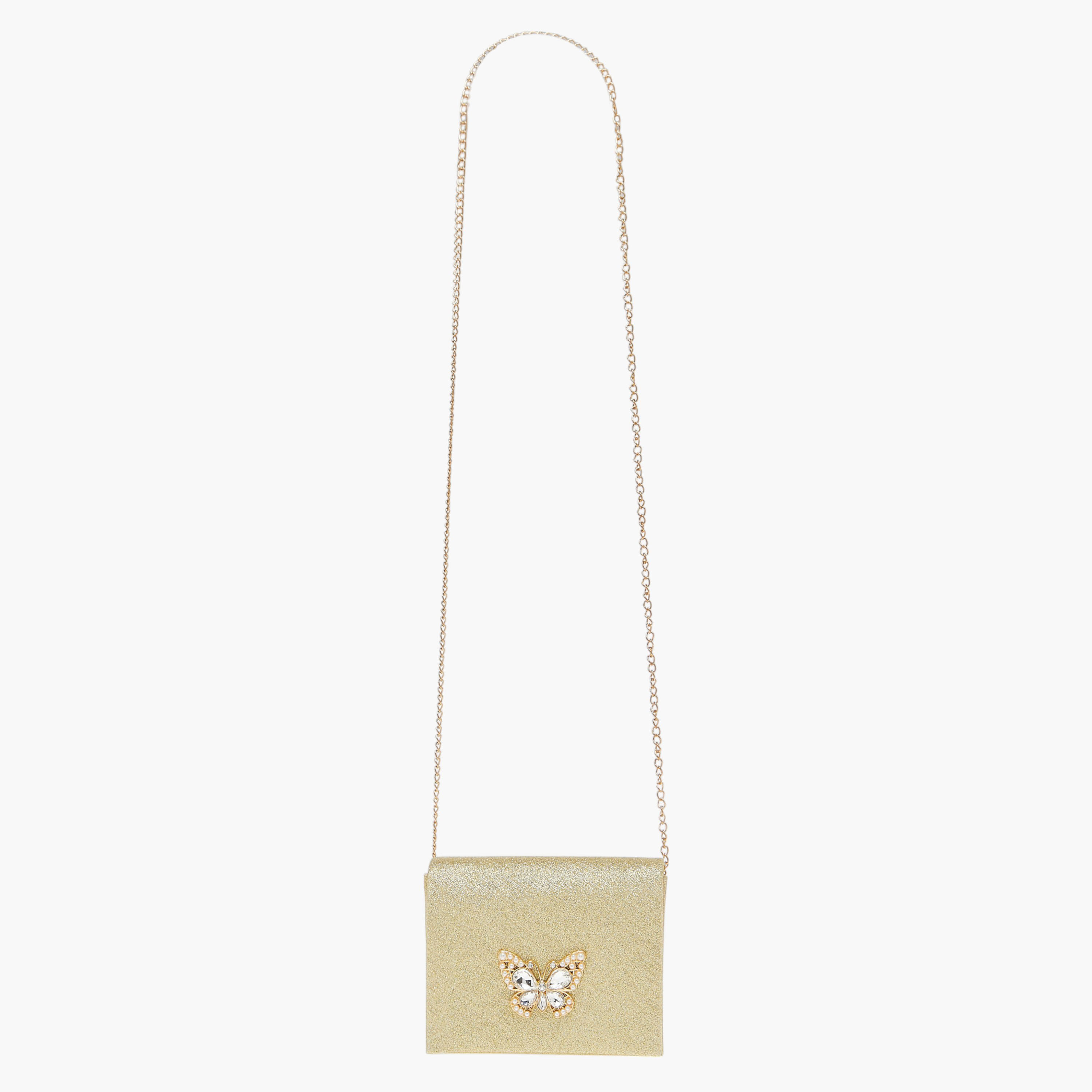 طقم شنطة بزينة جليتر وحبل مع مشابك 3 قطع من فلورا بيلا-girls-accessories-bags-image-2