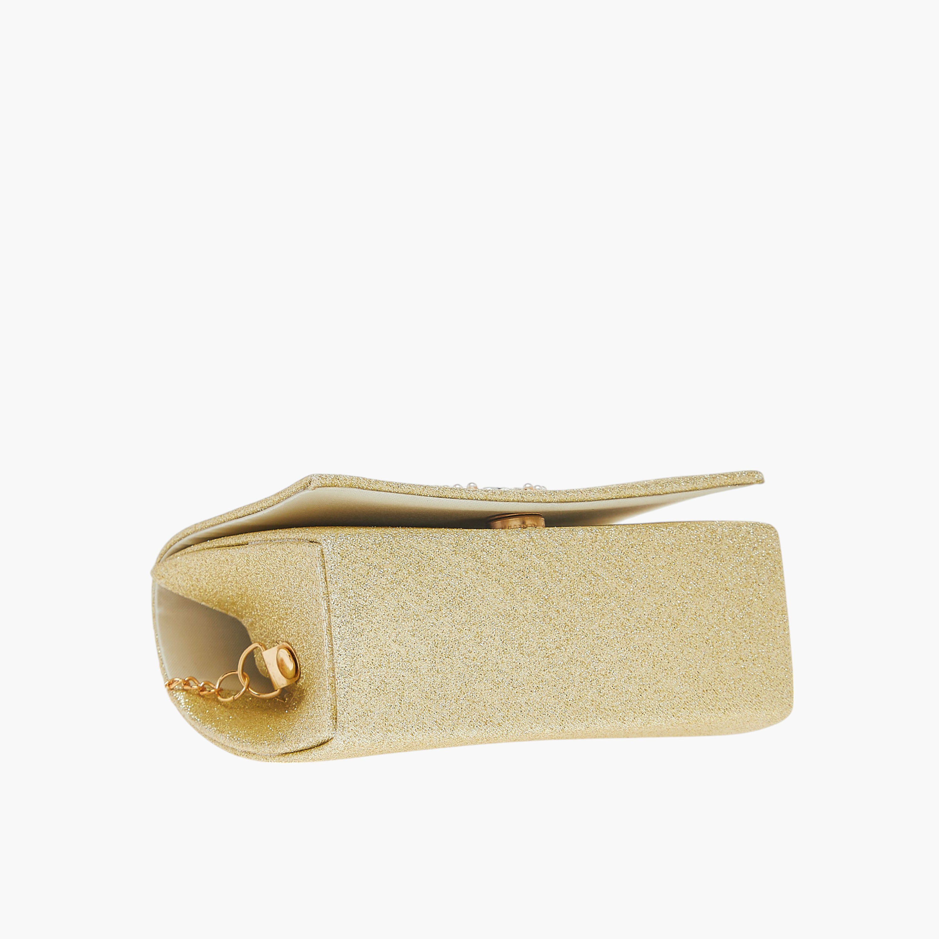 طقم شنطة بزينة جليتر وحبل مع مشابك 3 قطع من فلورا بيلا-girls-accessories-bags-image-8