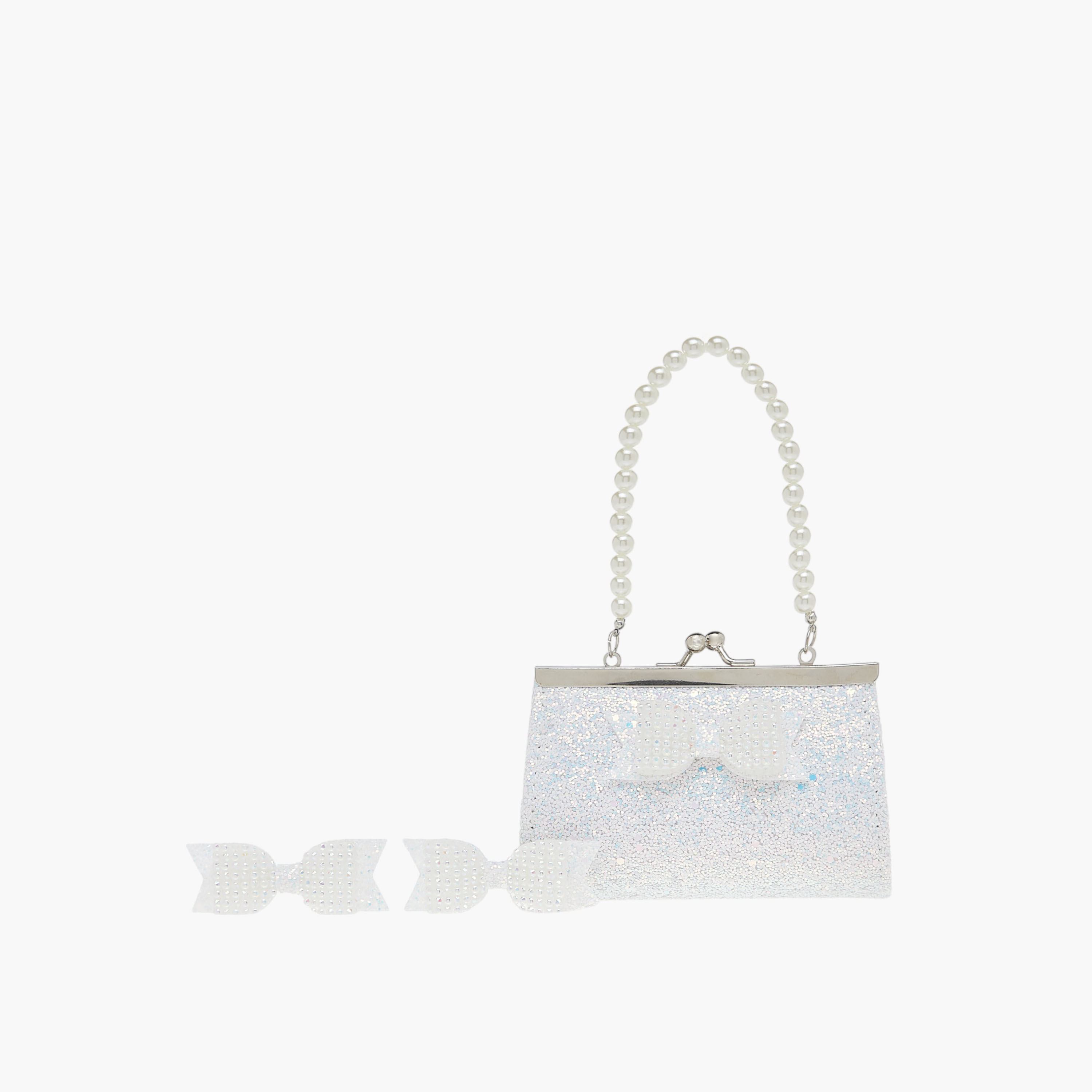 طقم شنطة يد بزينة فيونكة ومشابك 3 قطع من فلورا بيلا-girls-accessories-bags-image-1