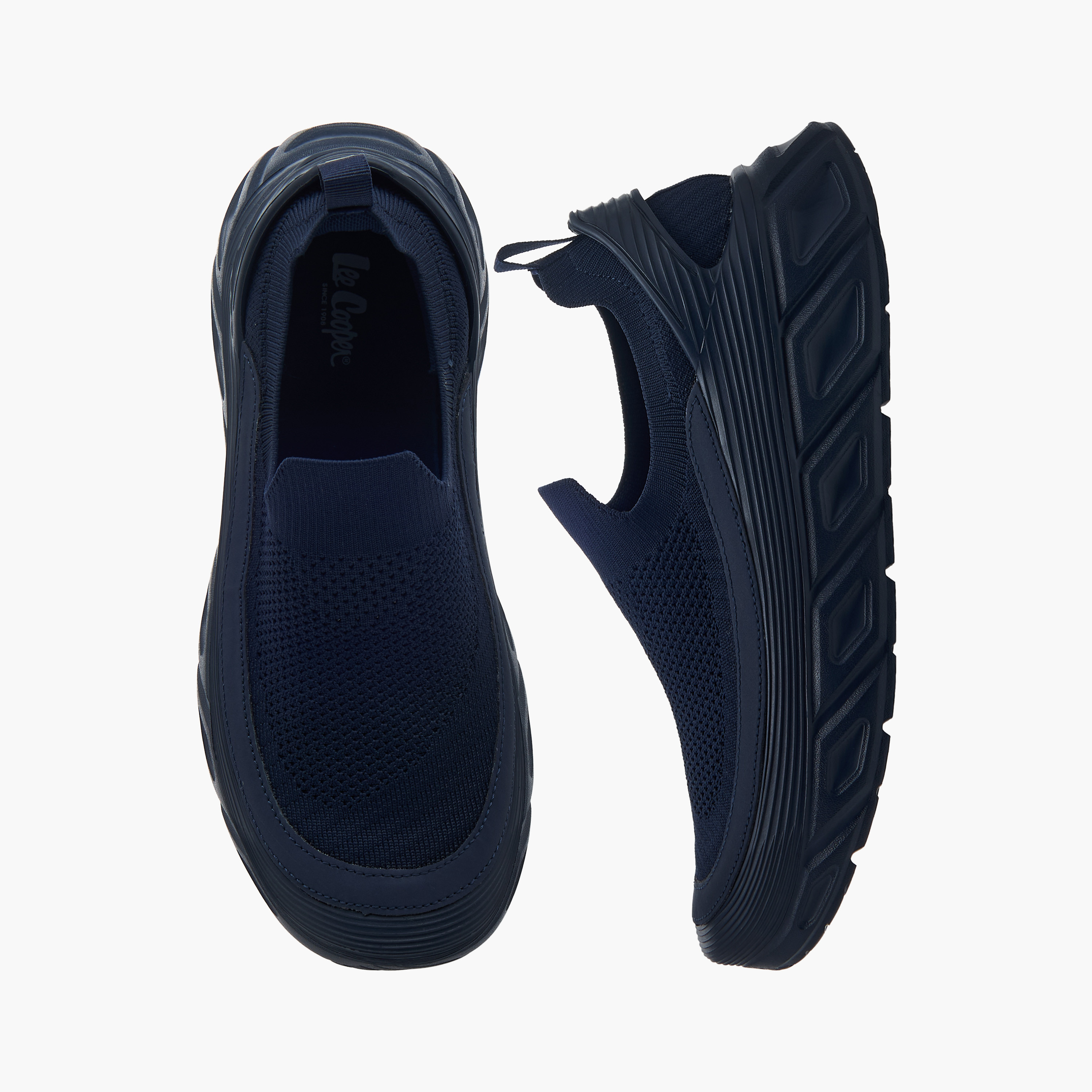 Lee Cooper Men's Pull Tab Detail Slip-On Sneakers-men-shoes-sneakers-image-1