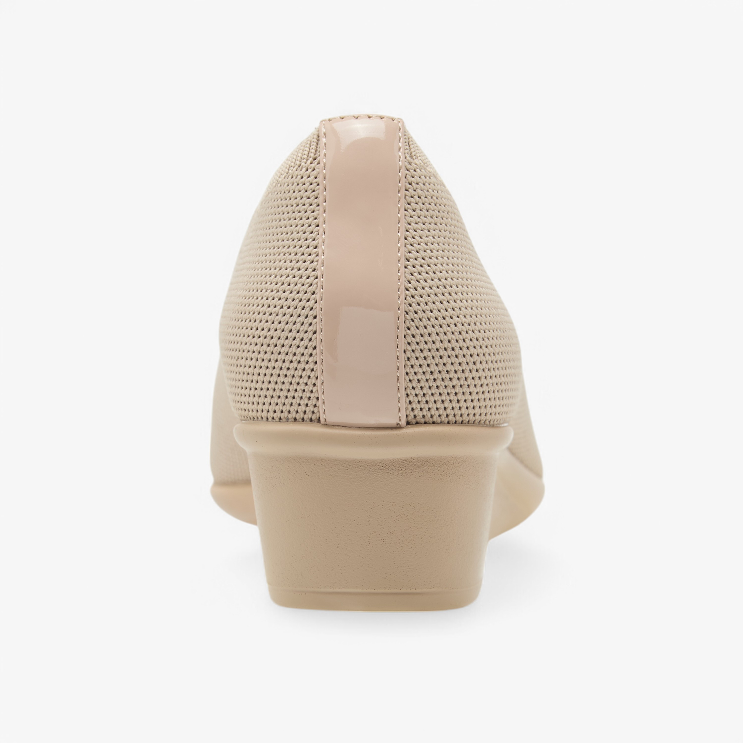 Le Confort Flyknit Textured Slip-On Comfort Ballerina Shoes with Wedge Heels-women-shoes-ballerinas-image-5