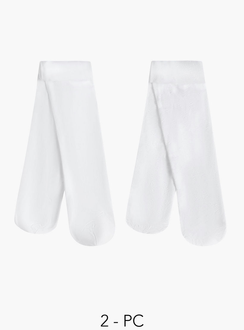 طقم سراويل تحتانية قطعتين بخصر مطاطي للبنات من سيليست-girls-accessories-socks-image-1