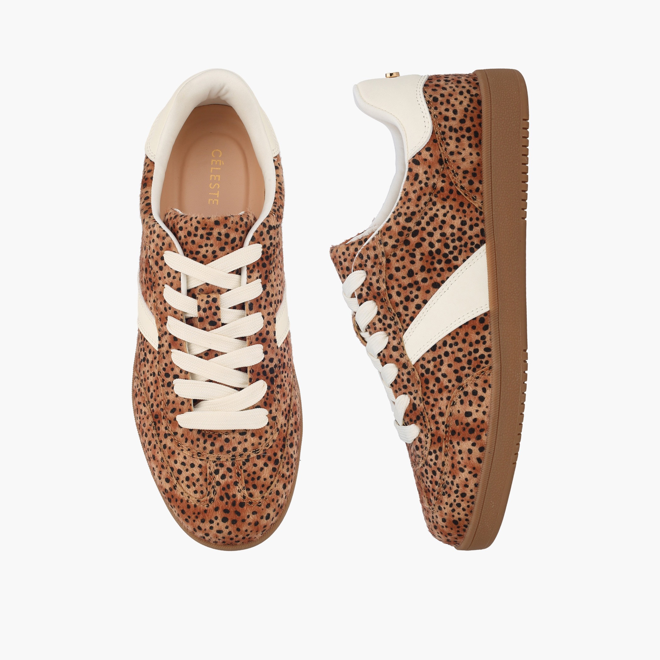 Celeste Women Animal Print Lace-Up Sneakers-women-shoes-sneakers-image-1