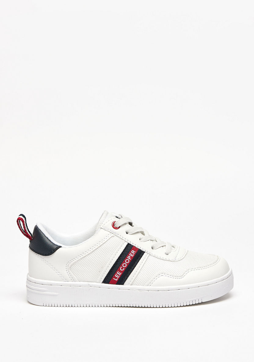 Lee Cooper Boys' Textured Sneakers with Lace-Up Closure-Boy%27s Casual Shoes-image-0