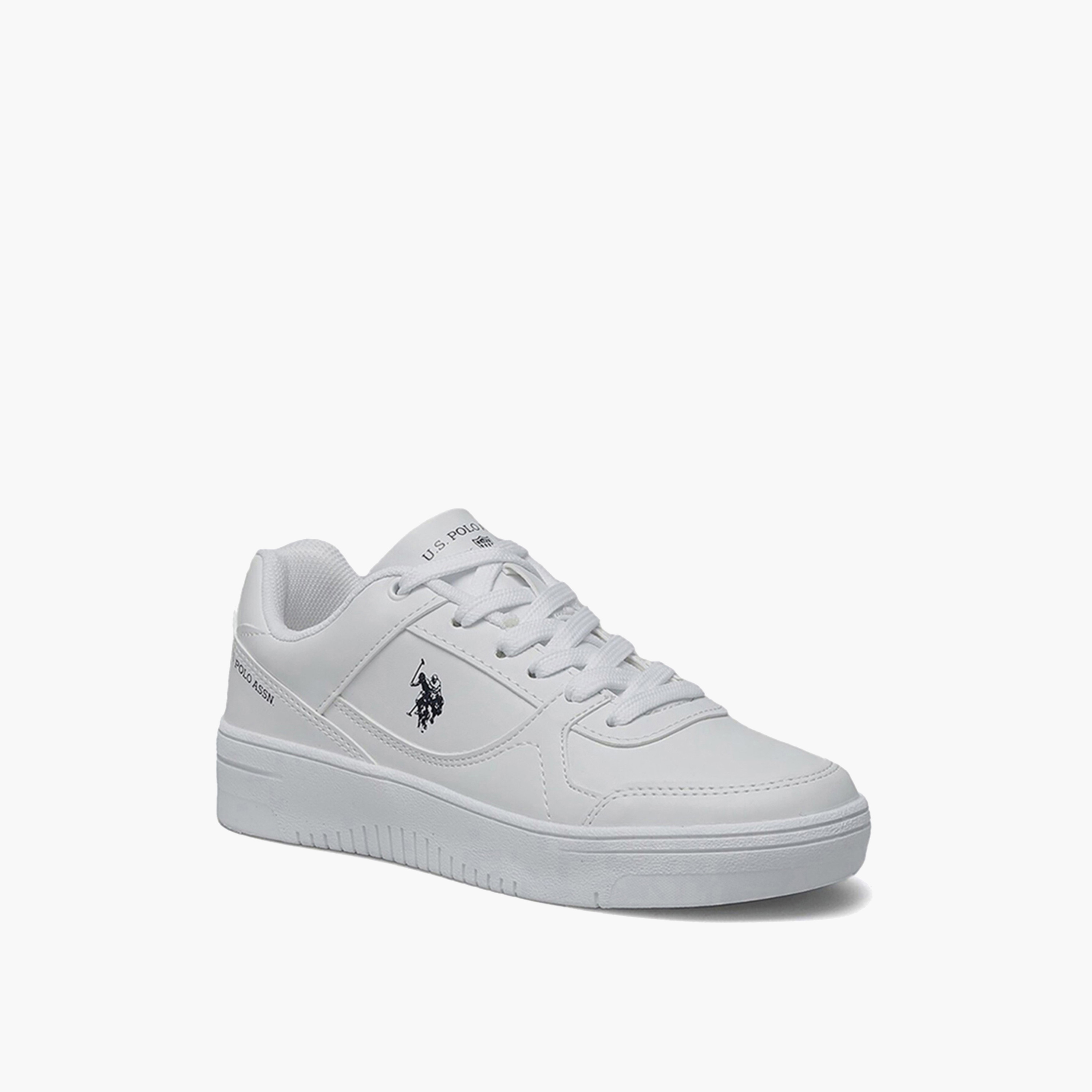 U.S. Polo Assn Womens Lace-Up Low Ankle Sneakers | 4W LEE WOMEN OD-women-shoes-sneakers-image-1