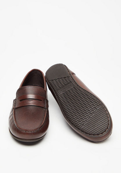 Mister Duchini Slip-On Moccasins with Stitch Detail