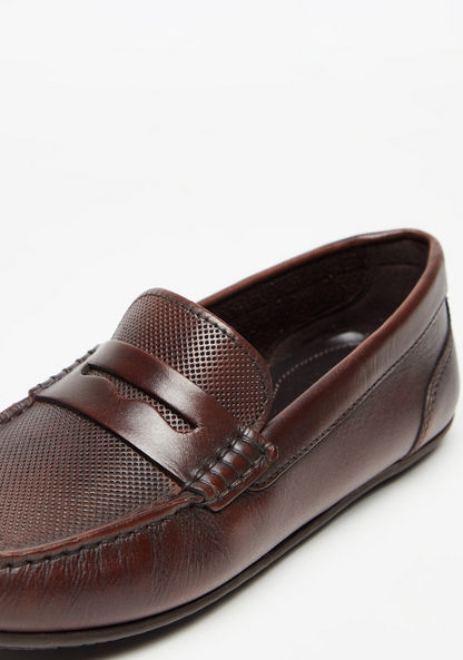 Mister Duchini Slip-On Moccasins with Stitch Detail